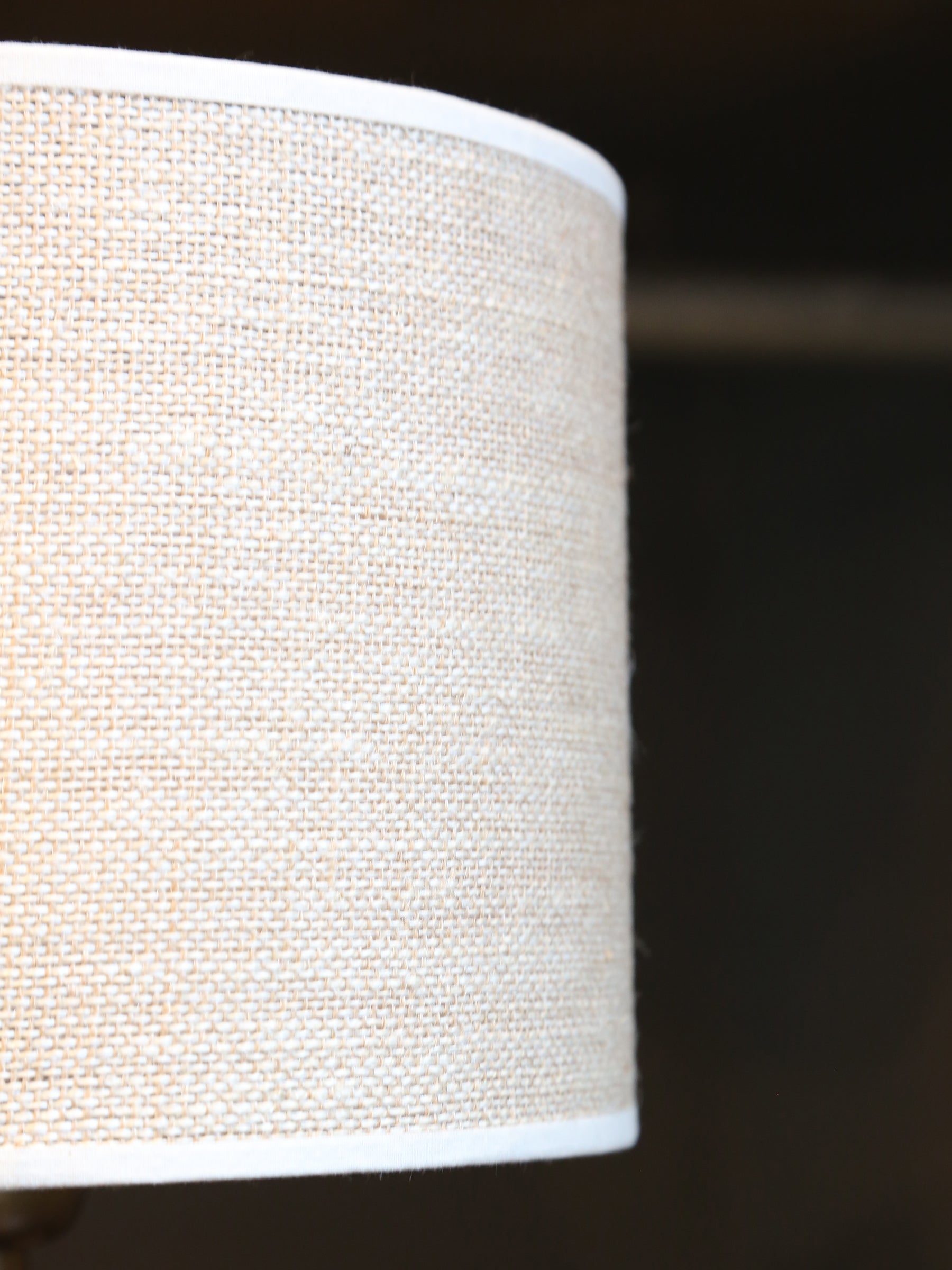 Lulie Etched Brass Table Lamp - Linen Shade
