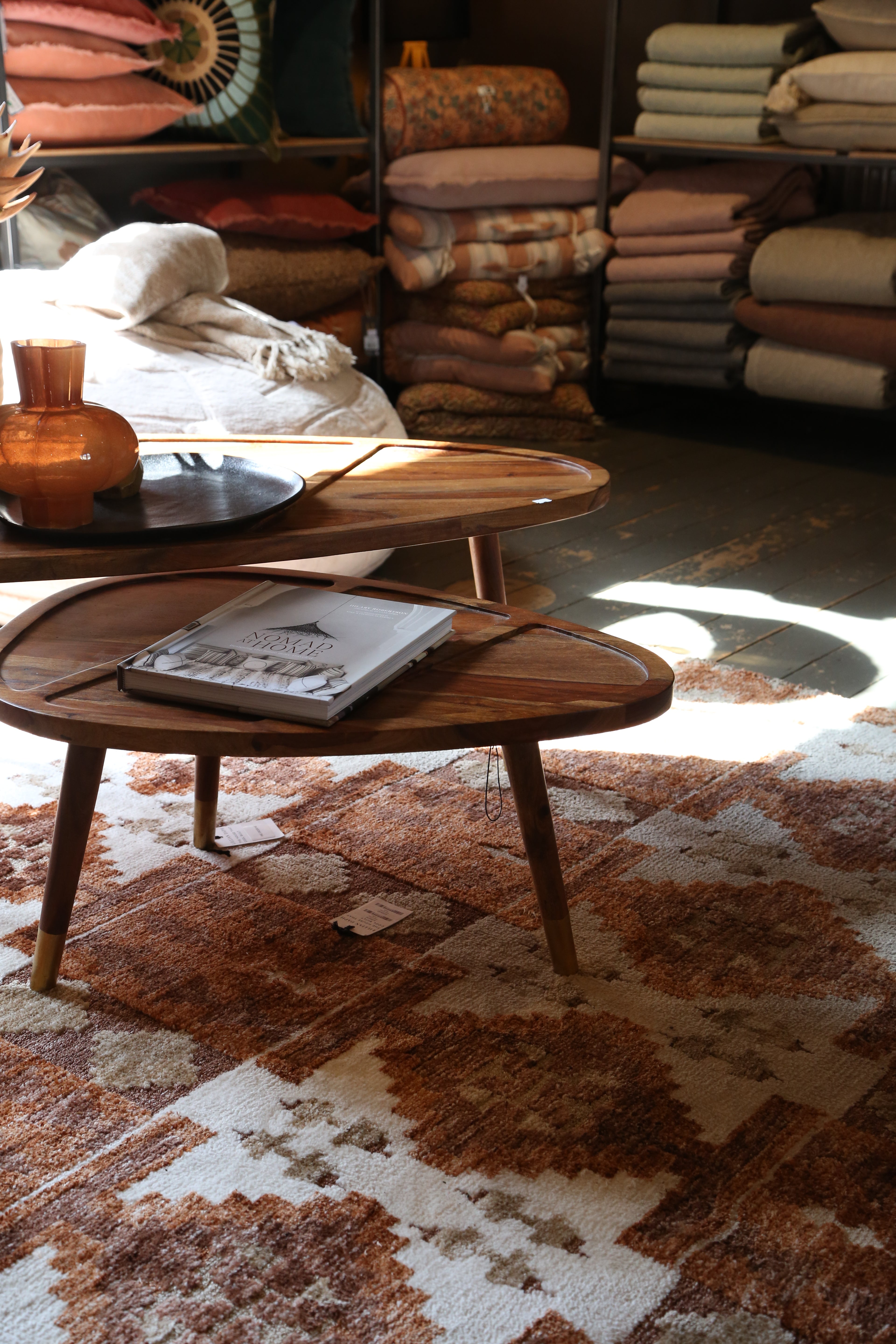 Sham Rosewood Coffee Table Set of 2