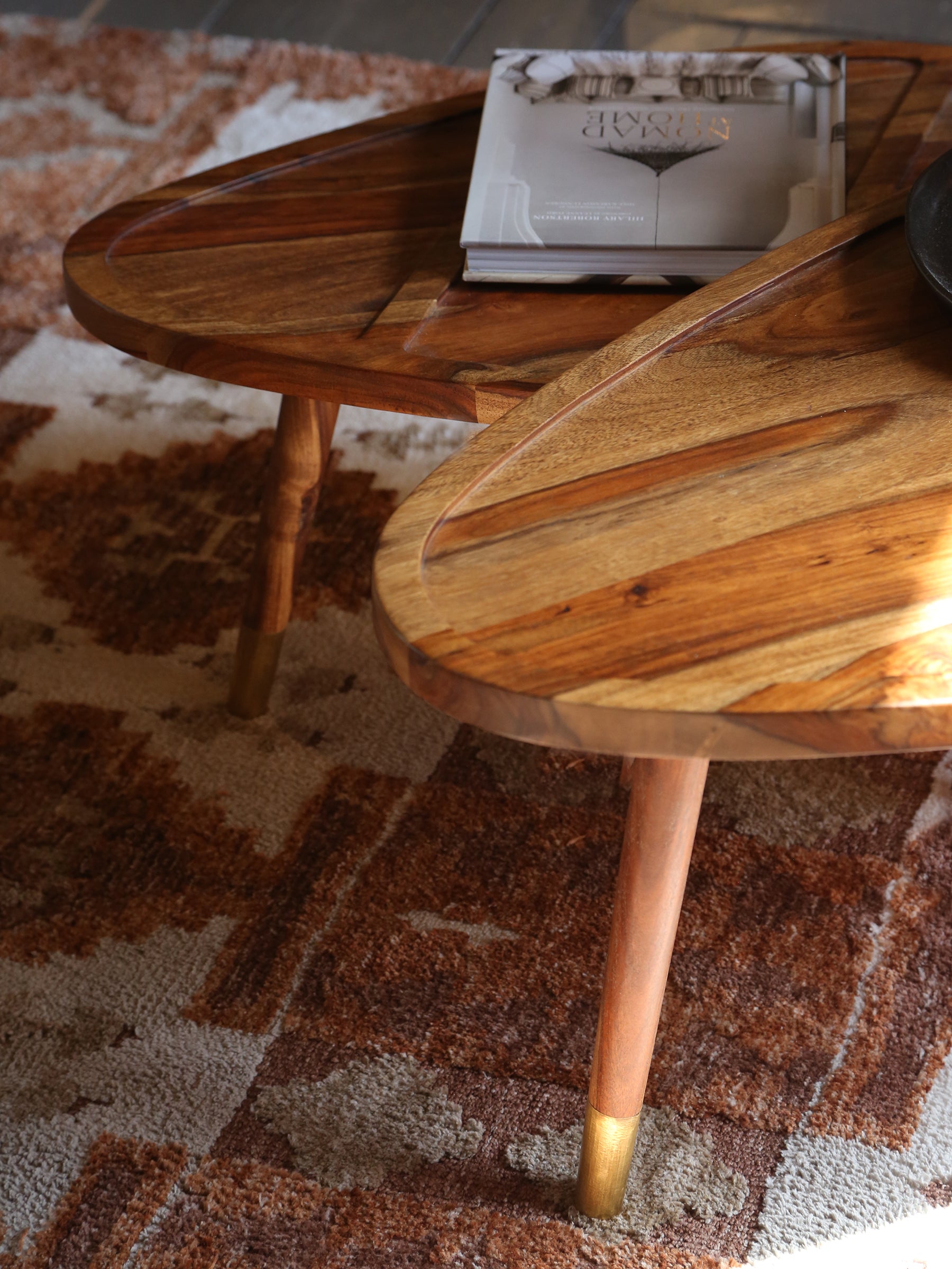 Sham Rosewood Coffee Table Set of 2