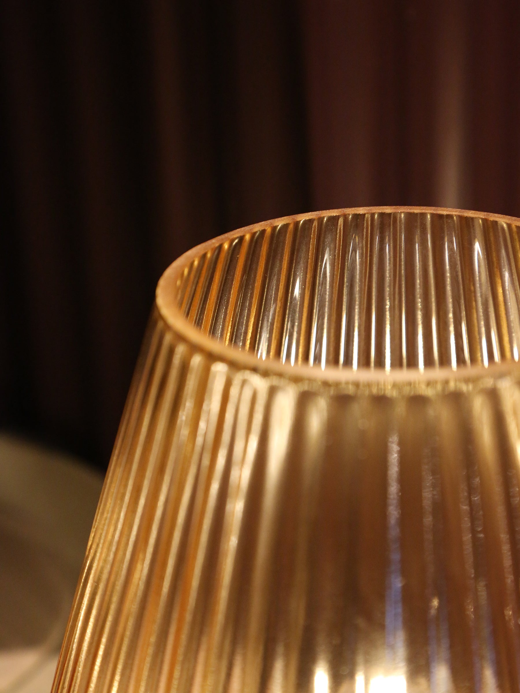 Tajera Table lamp - LED glass - Ochre Yellow