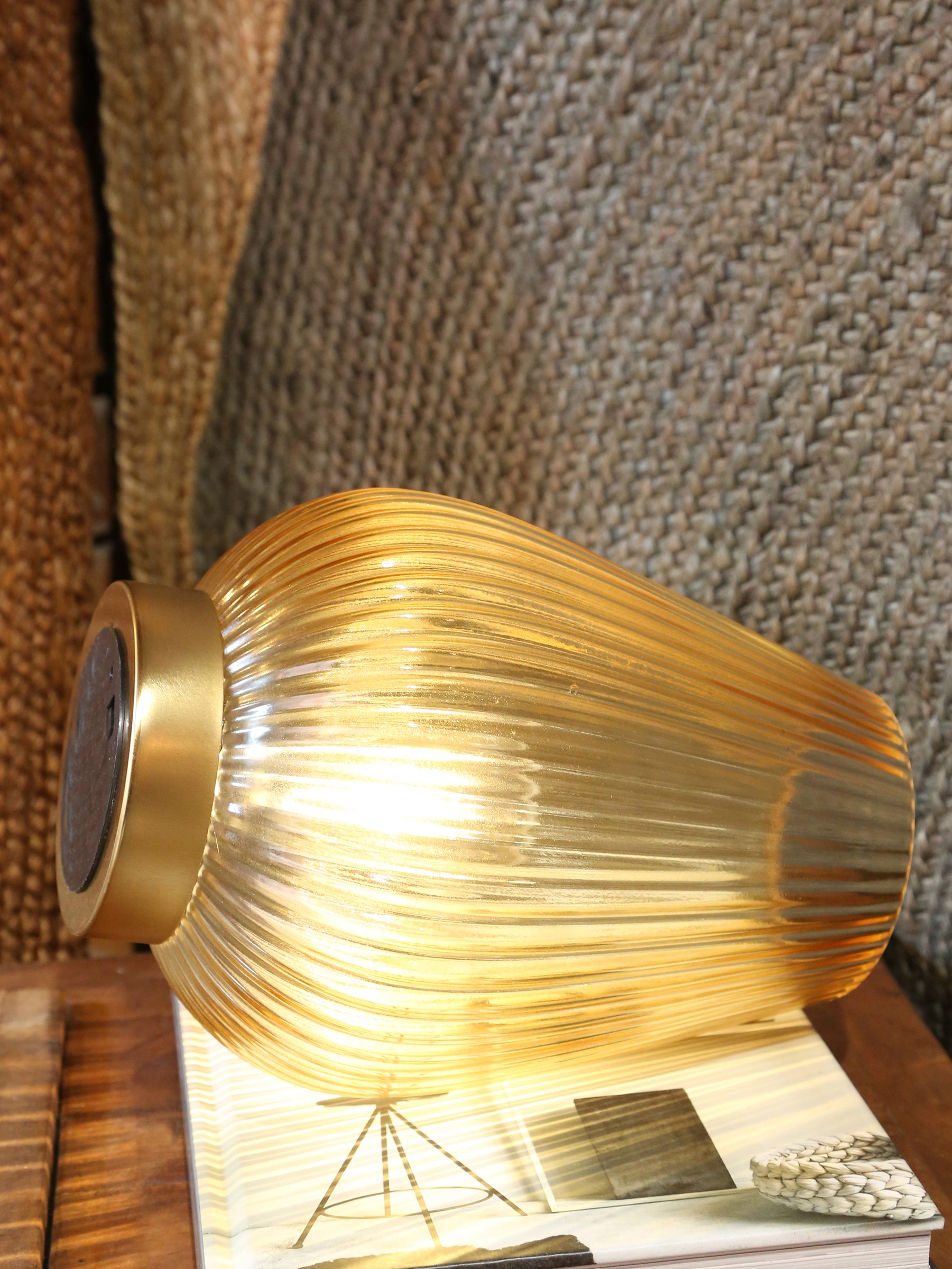 Tajera Table lamp - LED glass - Ochre Yellow