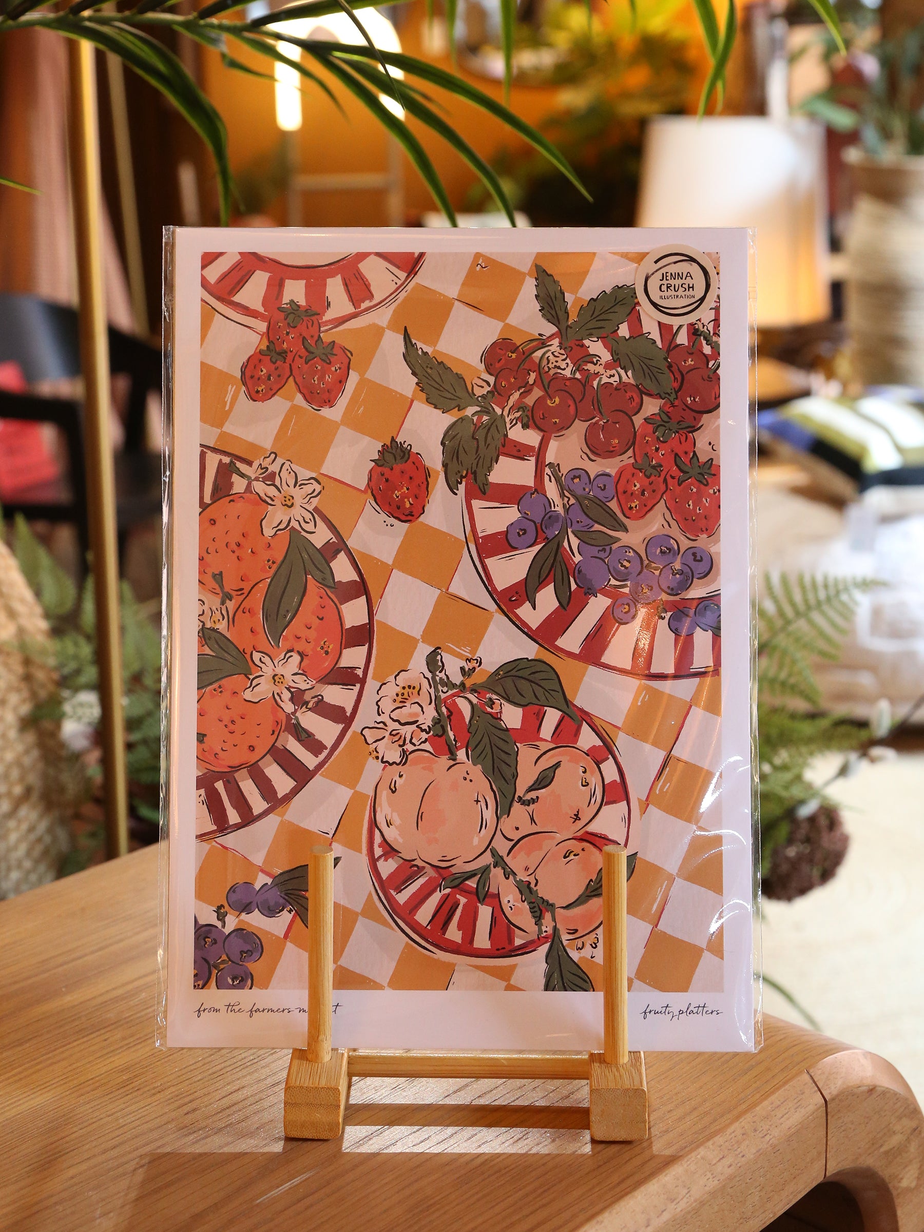 Fruity Platters Art Print - The Farmers Market Collection