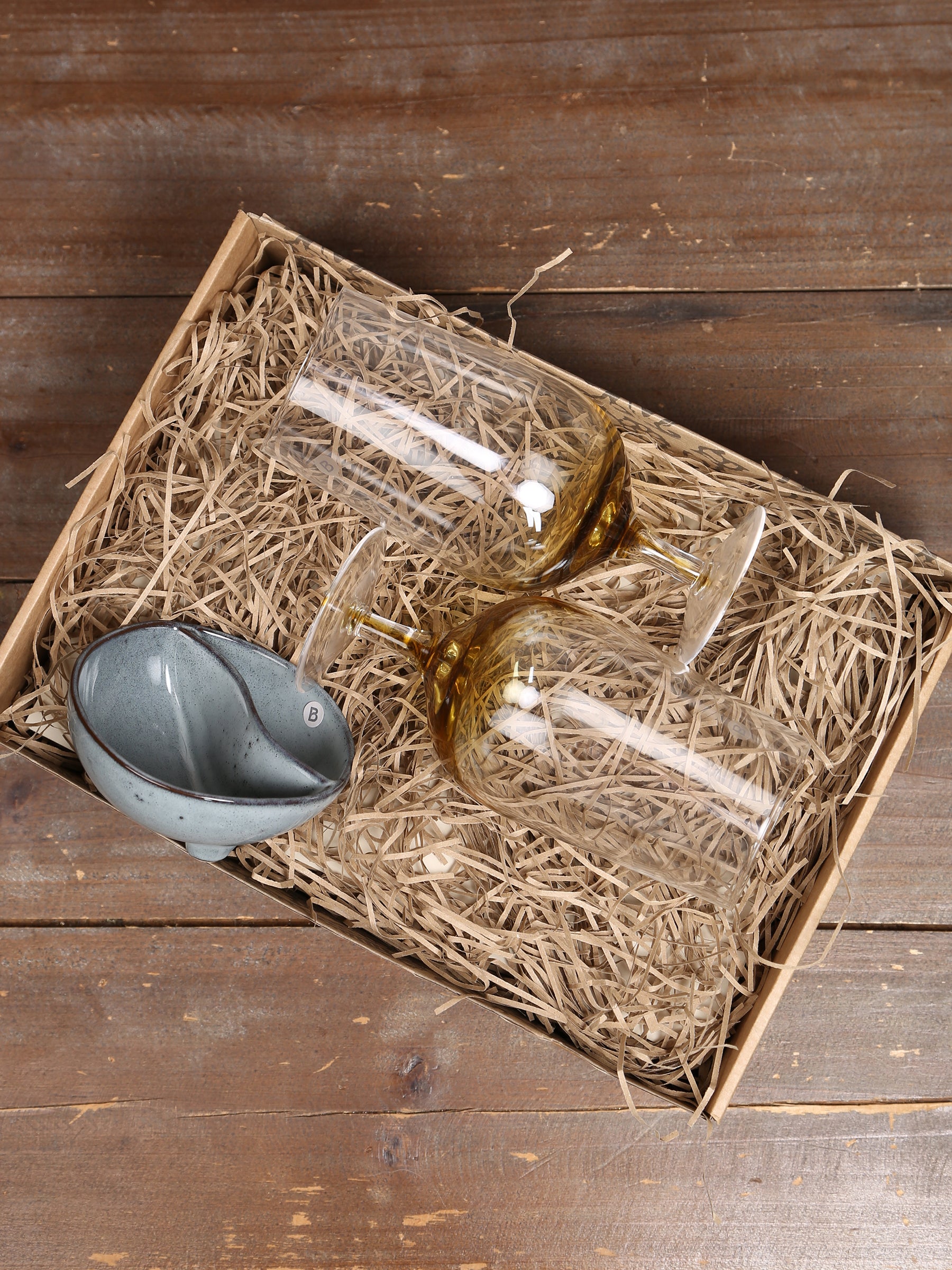 Broste Beer Glass & Nibble Bowl Set