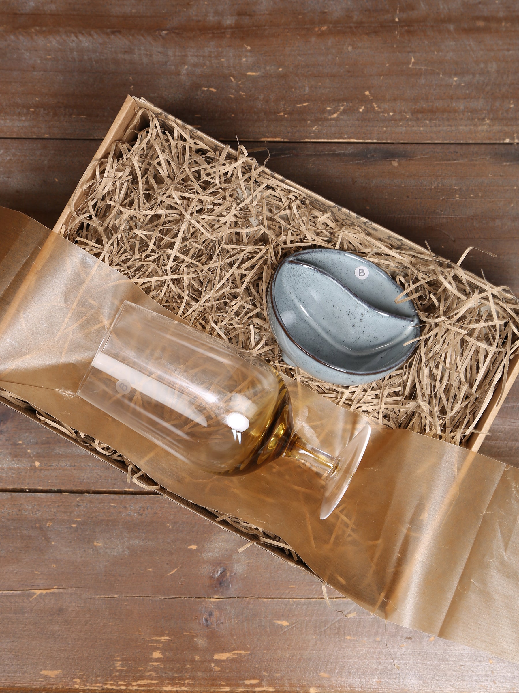 Broste Beer Glass & Nibble Bowl Set