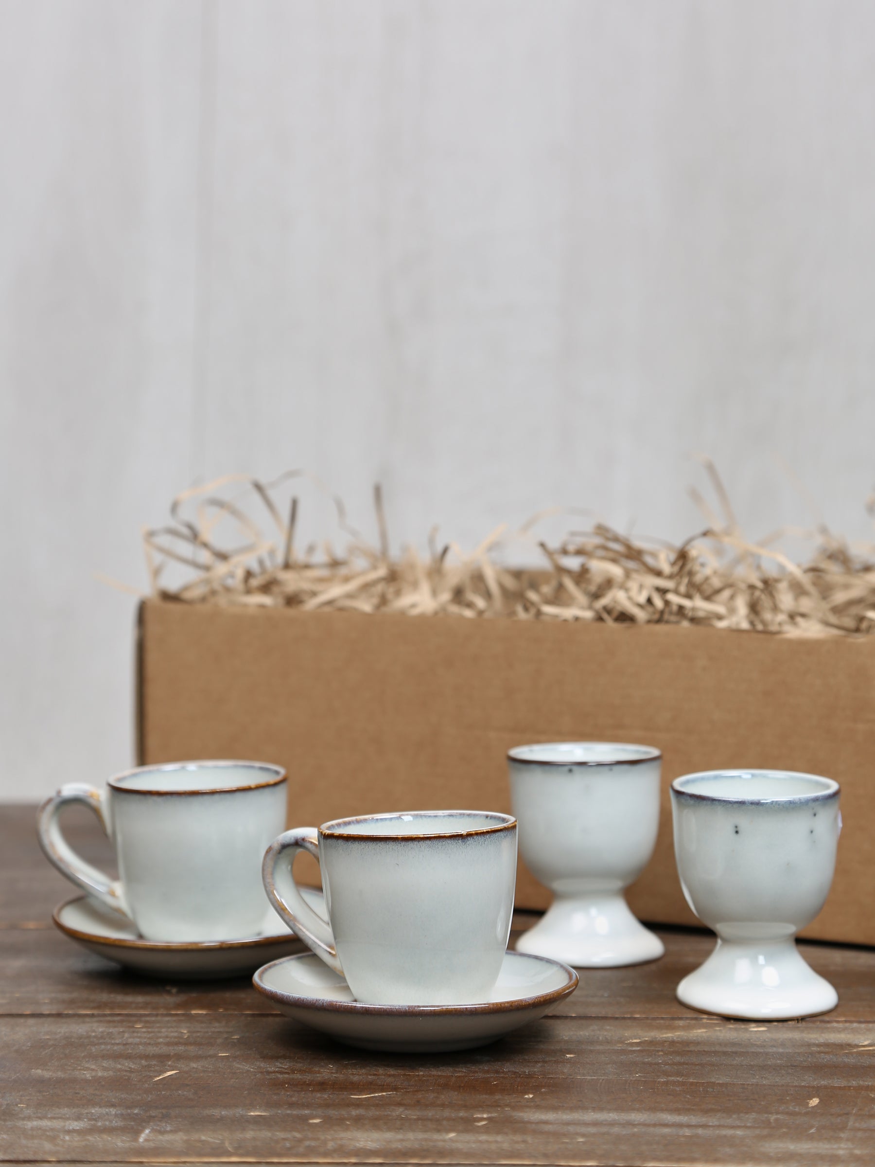 Broste Dippy Egg & Espresso Set - Nordic Sand - 2 Sizes Available