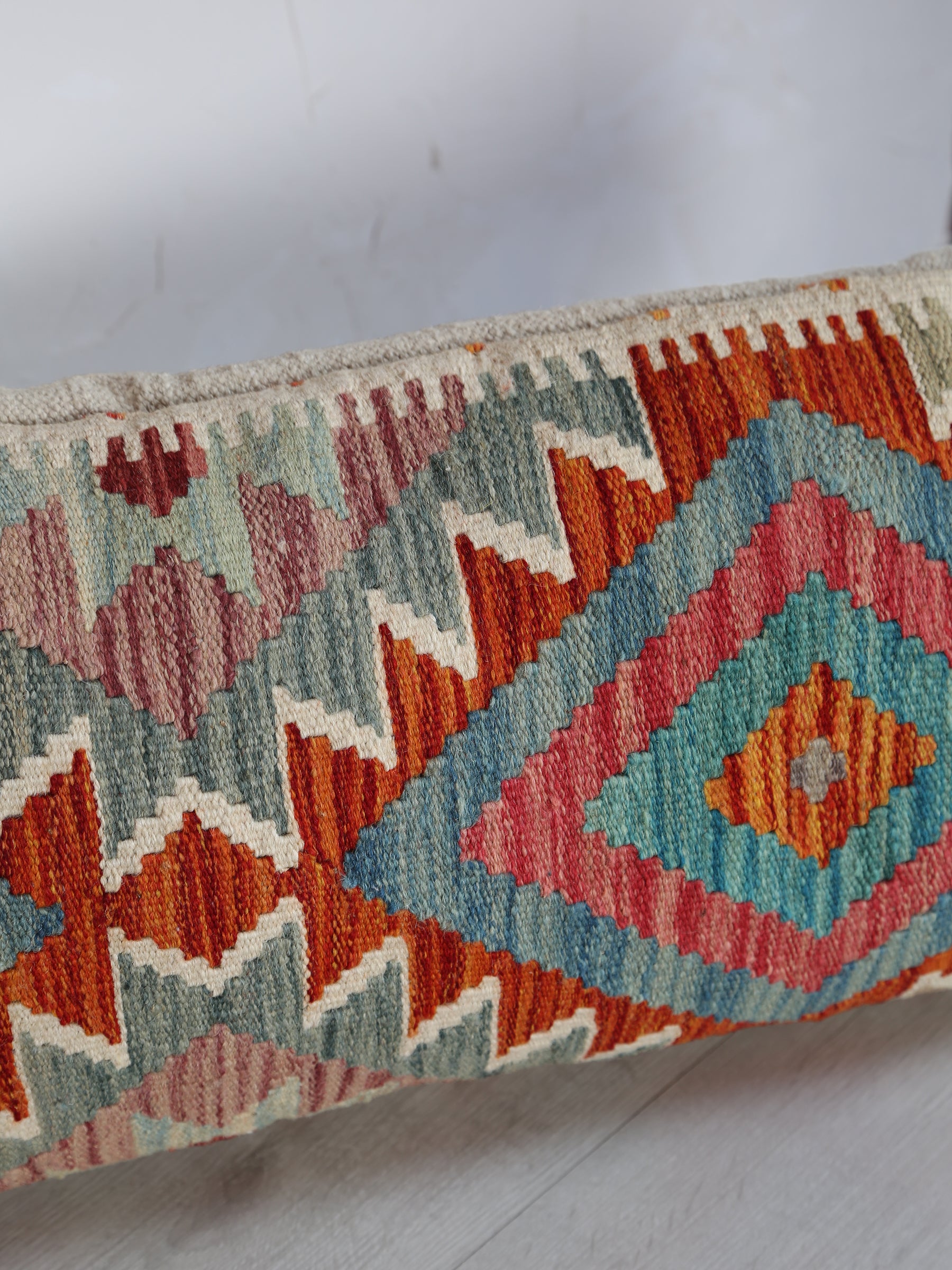 Celine Cushion - Hand Dyed, Hand Weaved - 90x35cm