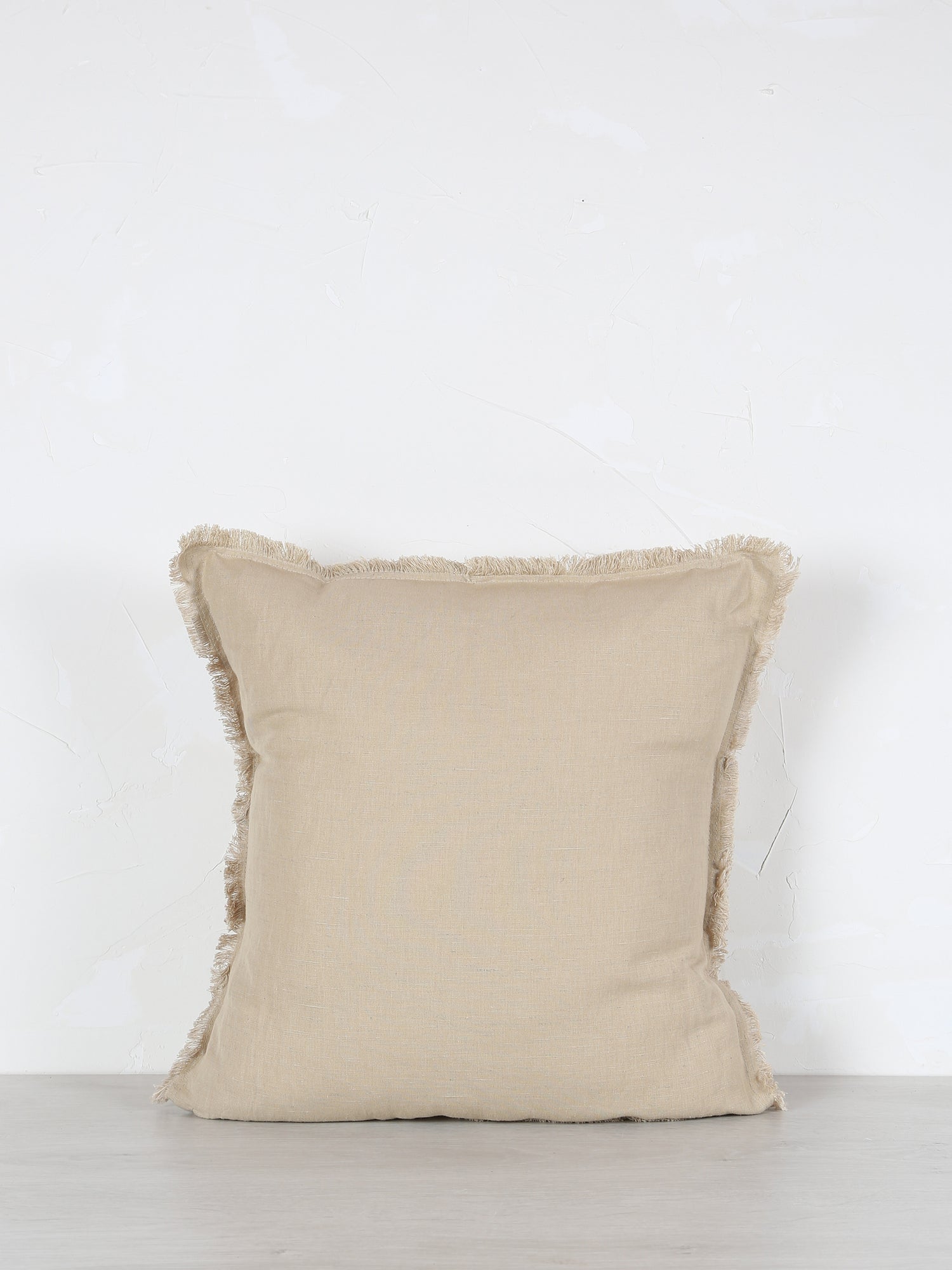 Laly Linen & Cotton Plain Cushion - Galet - 2 Sizes Available