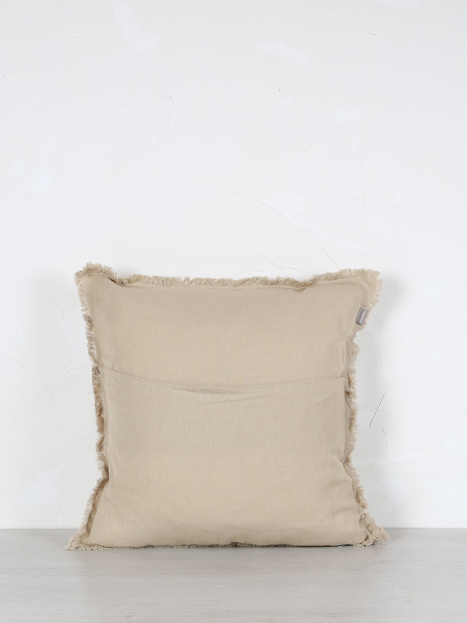 Laly Linen & Cotton Plain Cushion - Galet - 2 Sizes Available