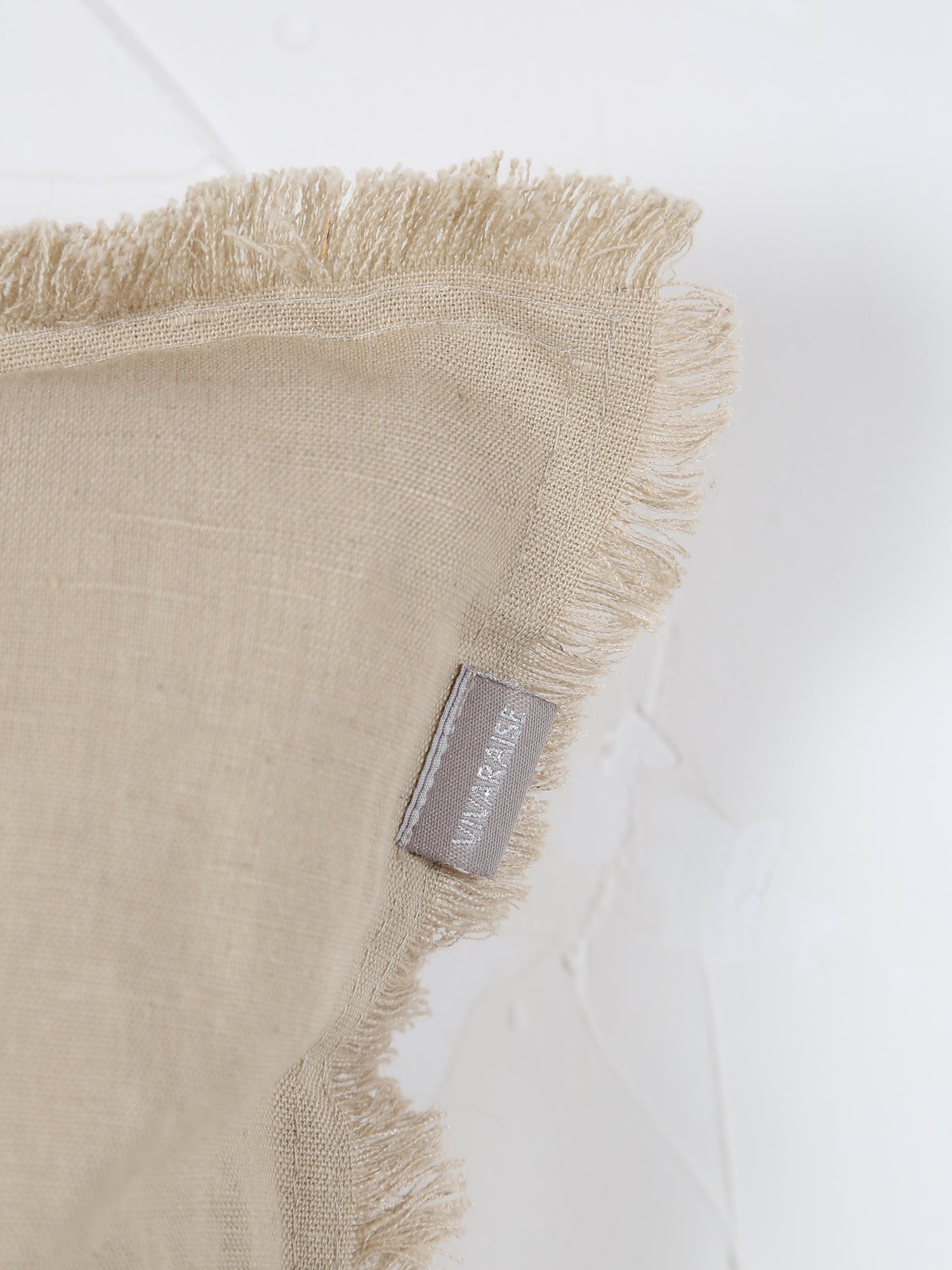 Laly Linen & Cotton Plain Cushion - Galet - 2 Sizes Available