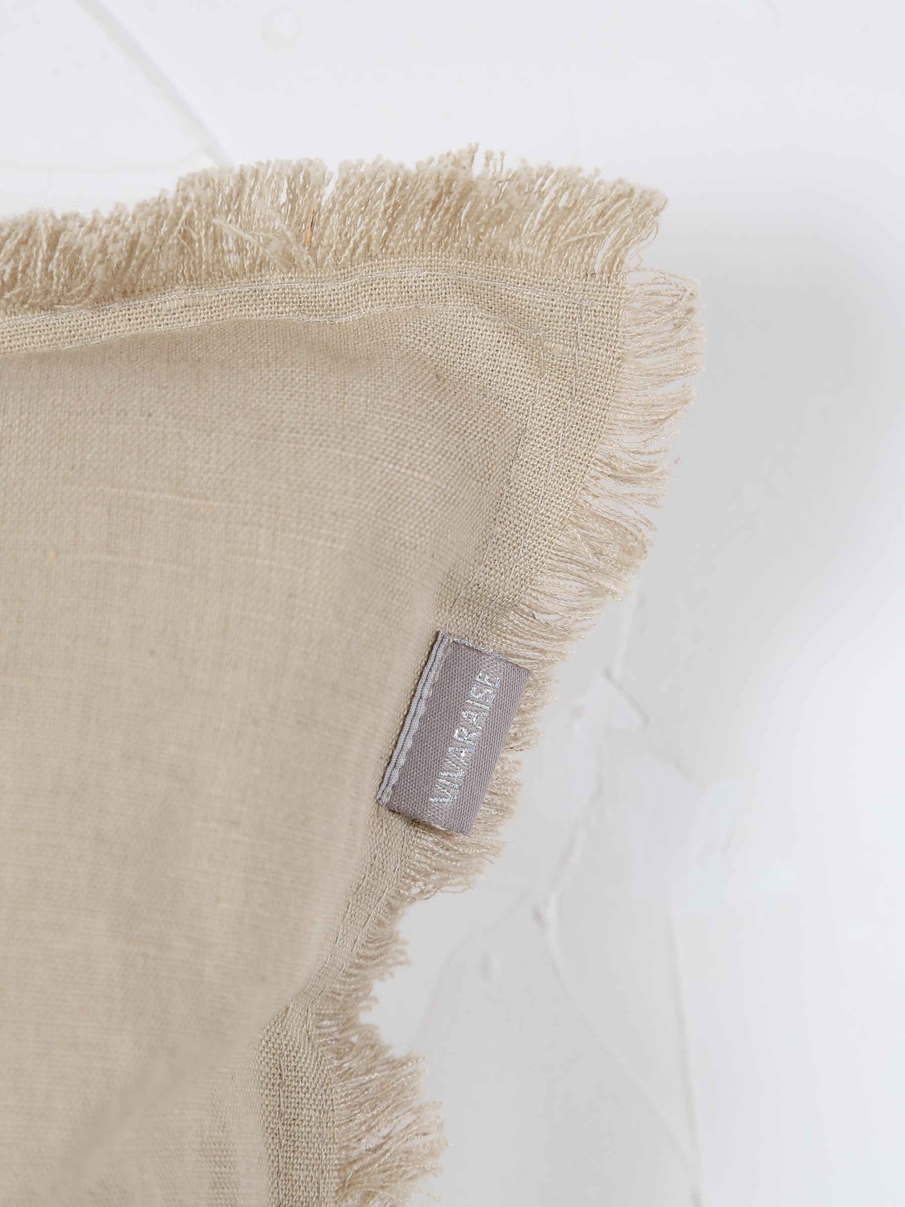 Laly Linen & Cotton Plain Cushion - Galet - 2 Sizes Available