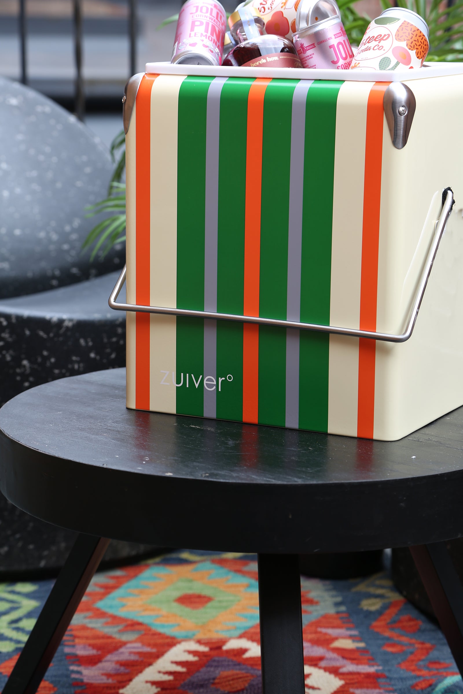 Cooler Be Wine Cool Box - Lemon Stripe