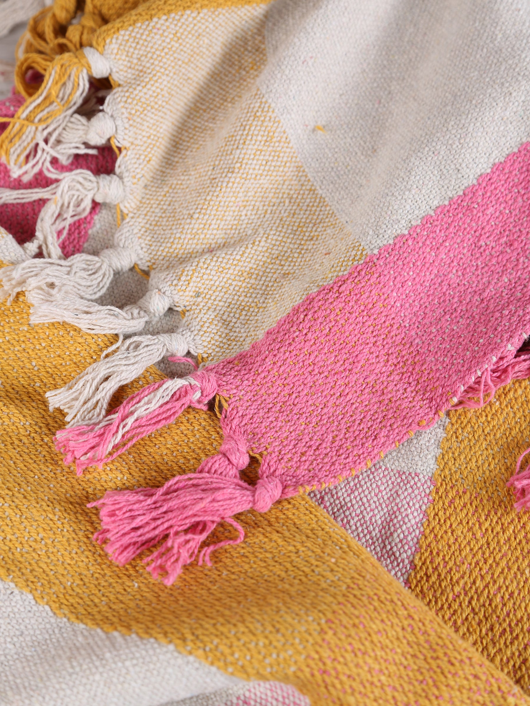 Hadley Throw - Recycled Cotton - Bright Gingham