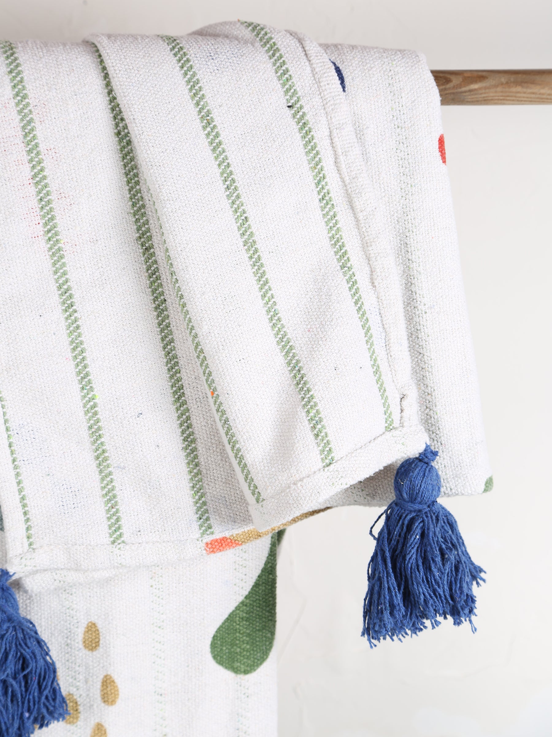 Sylvie Throw - Recycled Cotton - Soft Motifs