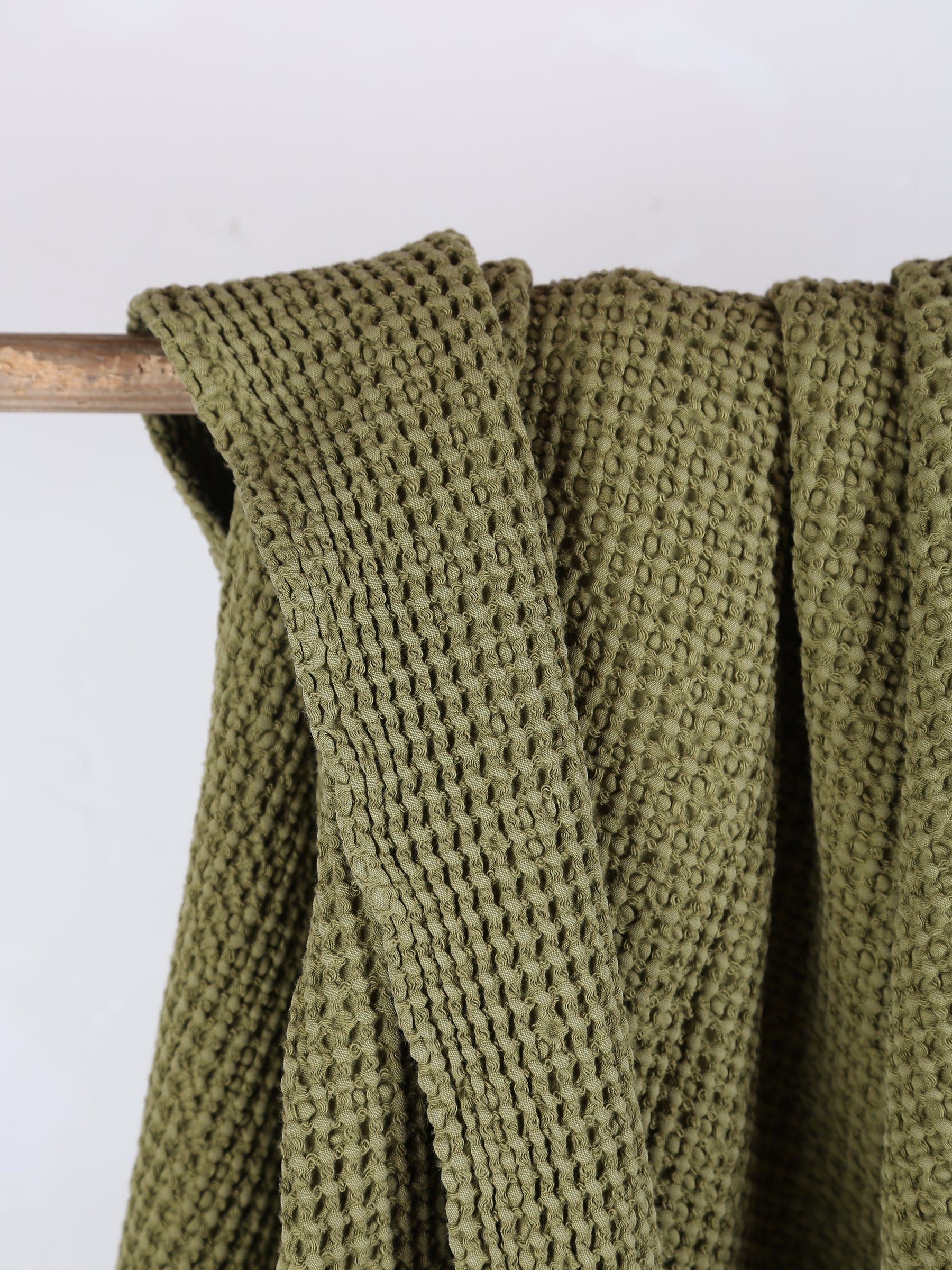 Maia Recycled Honeycomb Bedspread Throw - Cedre - 4 Sizes Available