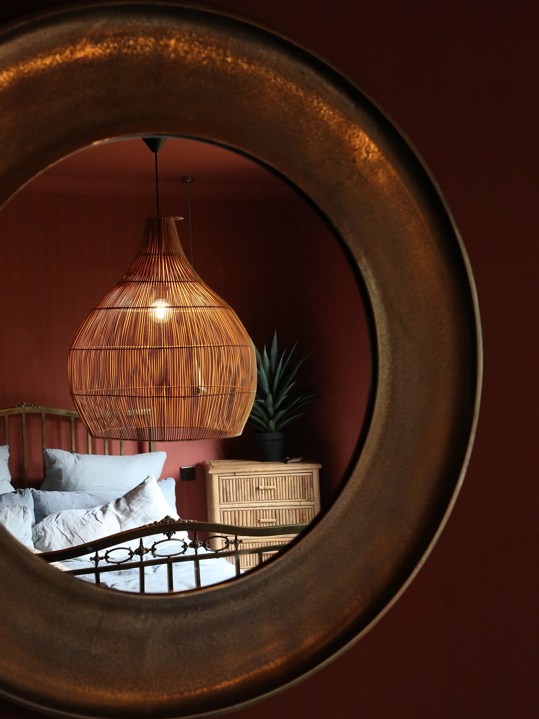 Oversized Hive Rattan Shade