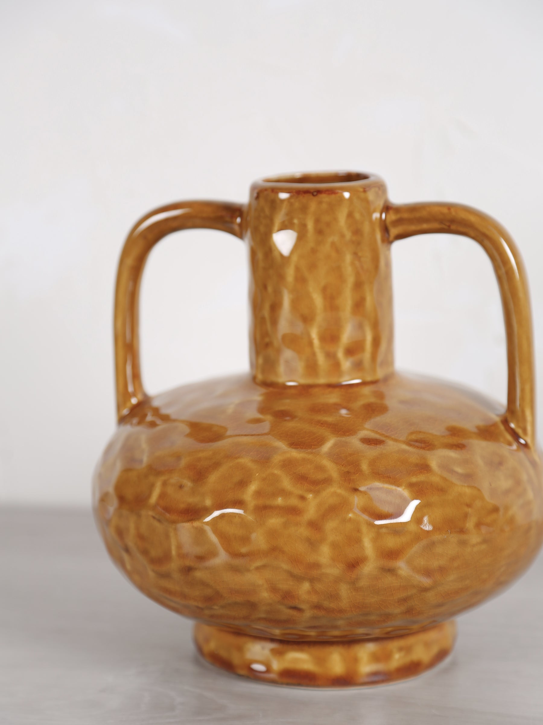 Ziro Ochre Yellow Ceramic Vase - 2 Sizes Available