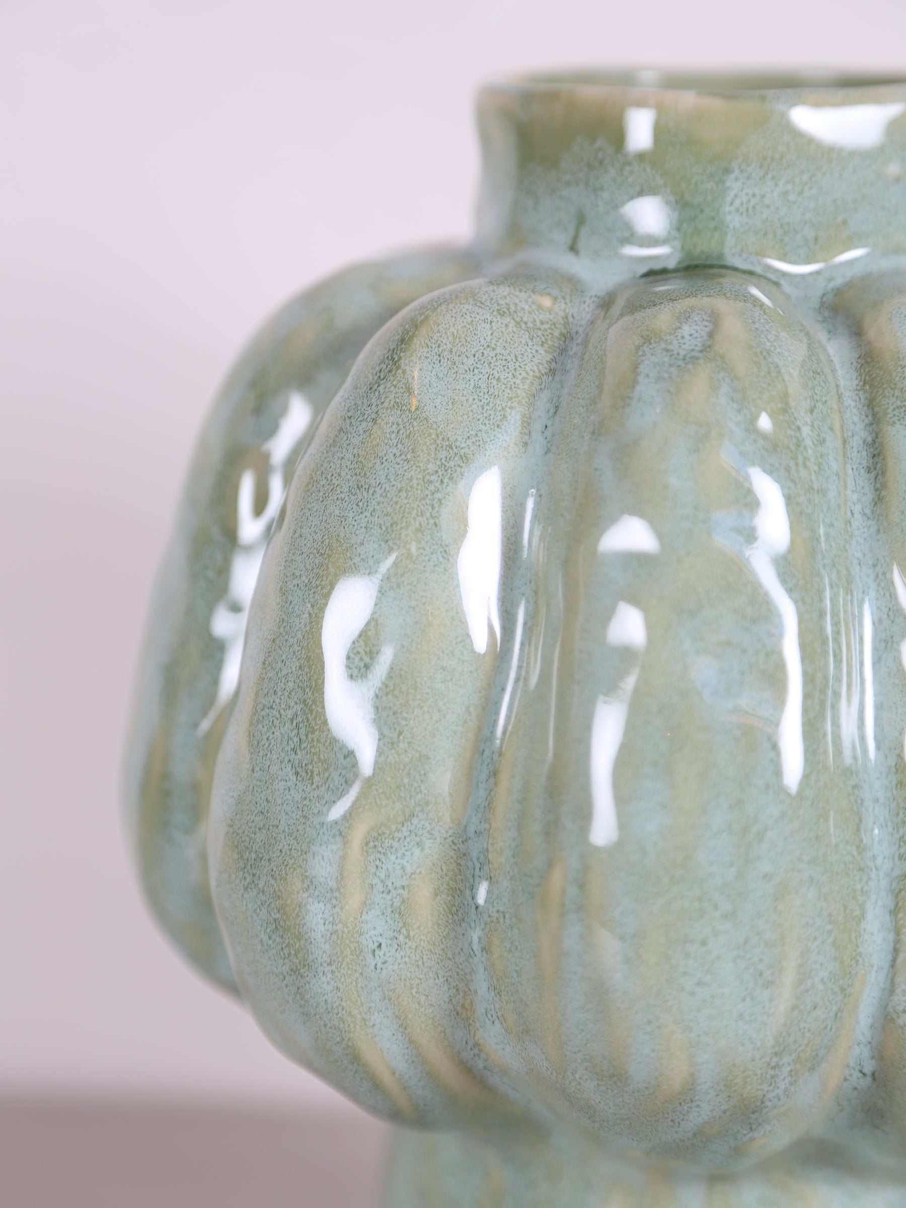 Alveri Mint Green Ceramic Vase - 2 Sizes Available