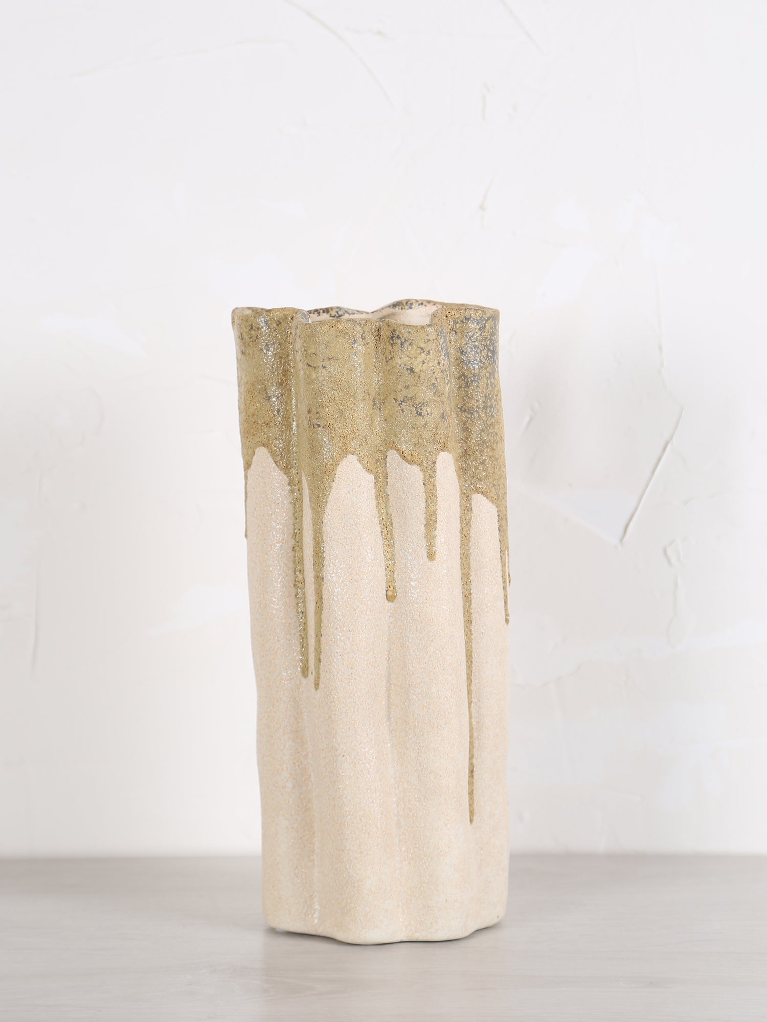 Flovilla Vase - cream, olive, green