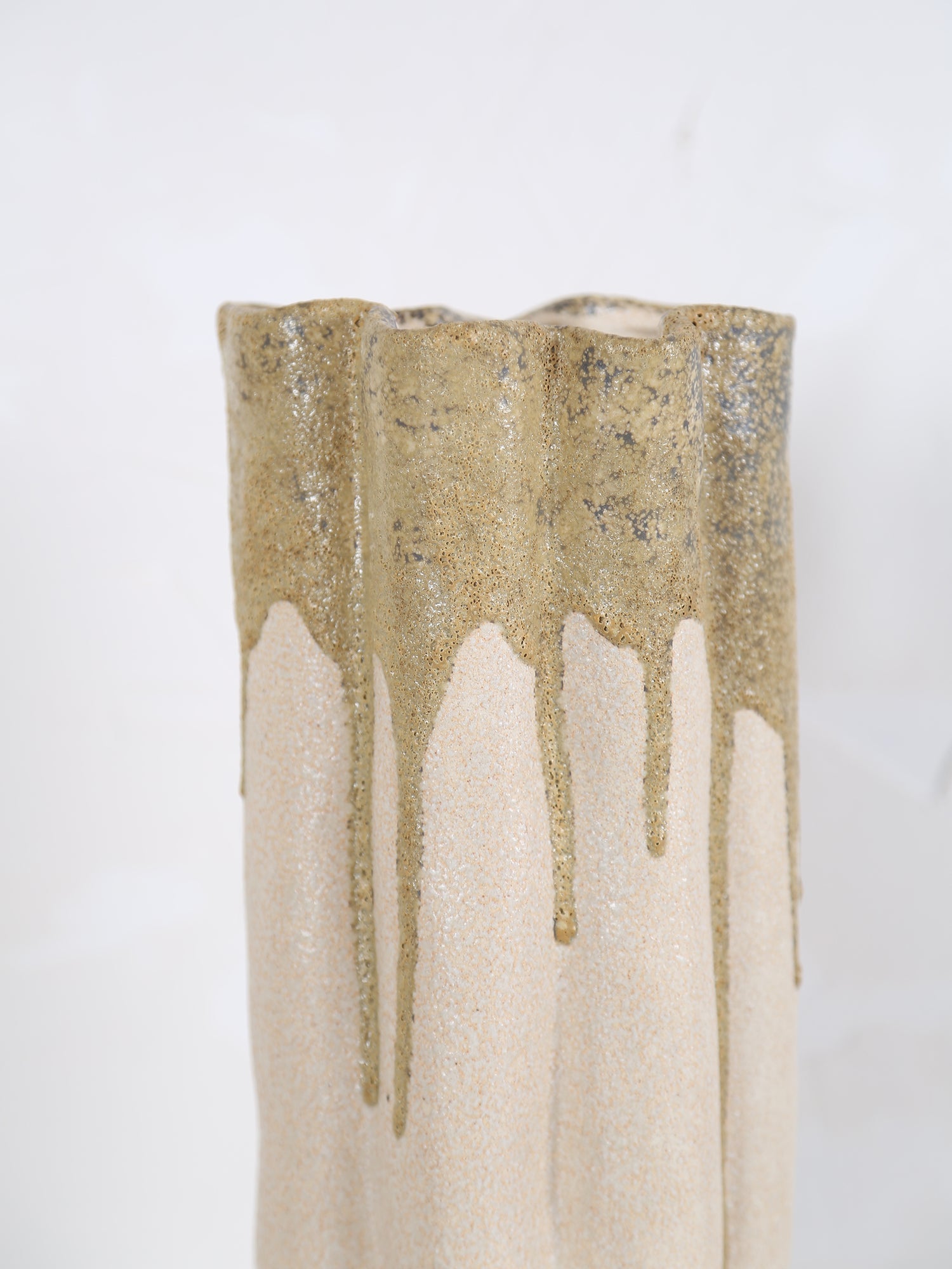 Flovilla Vase - cream, olive, green