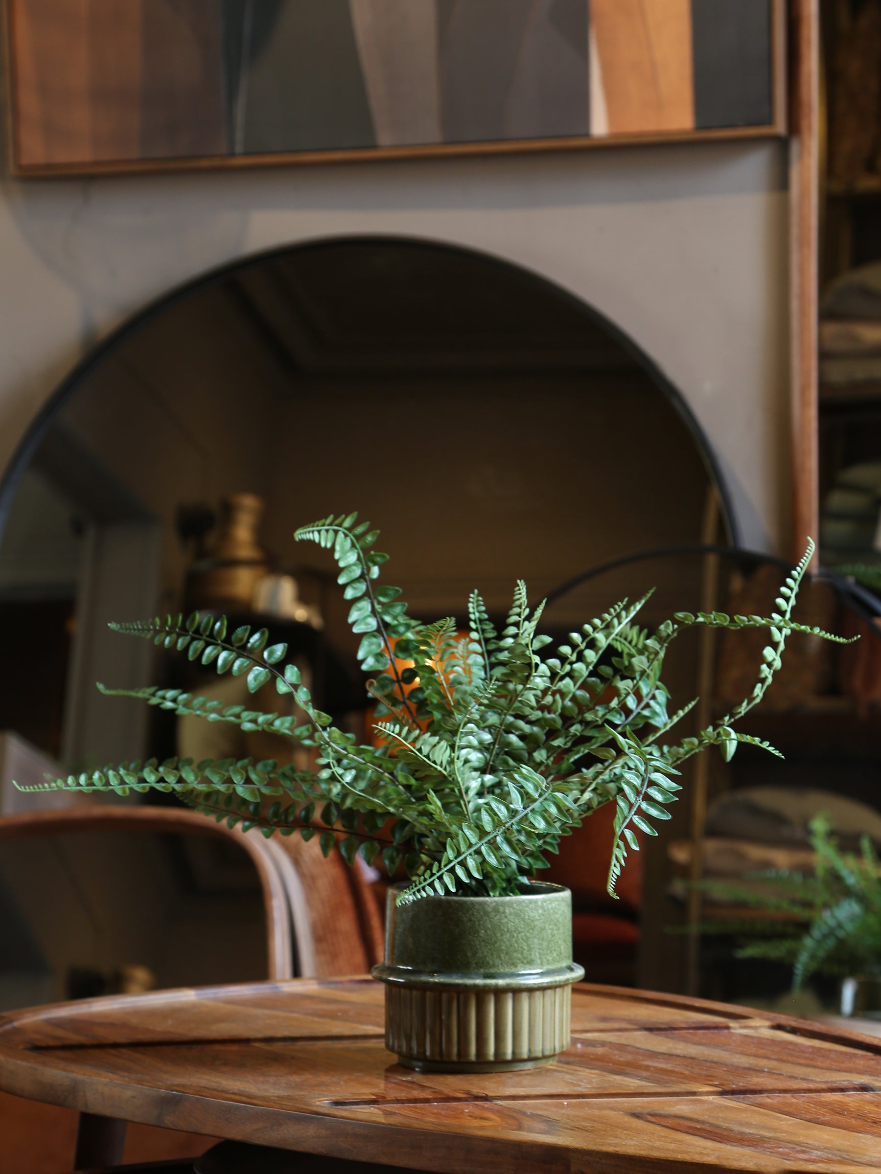 Faux Button Leaf Fern