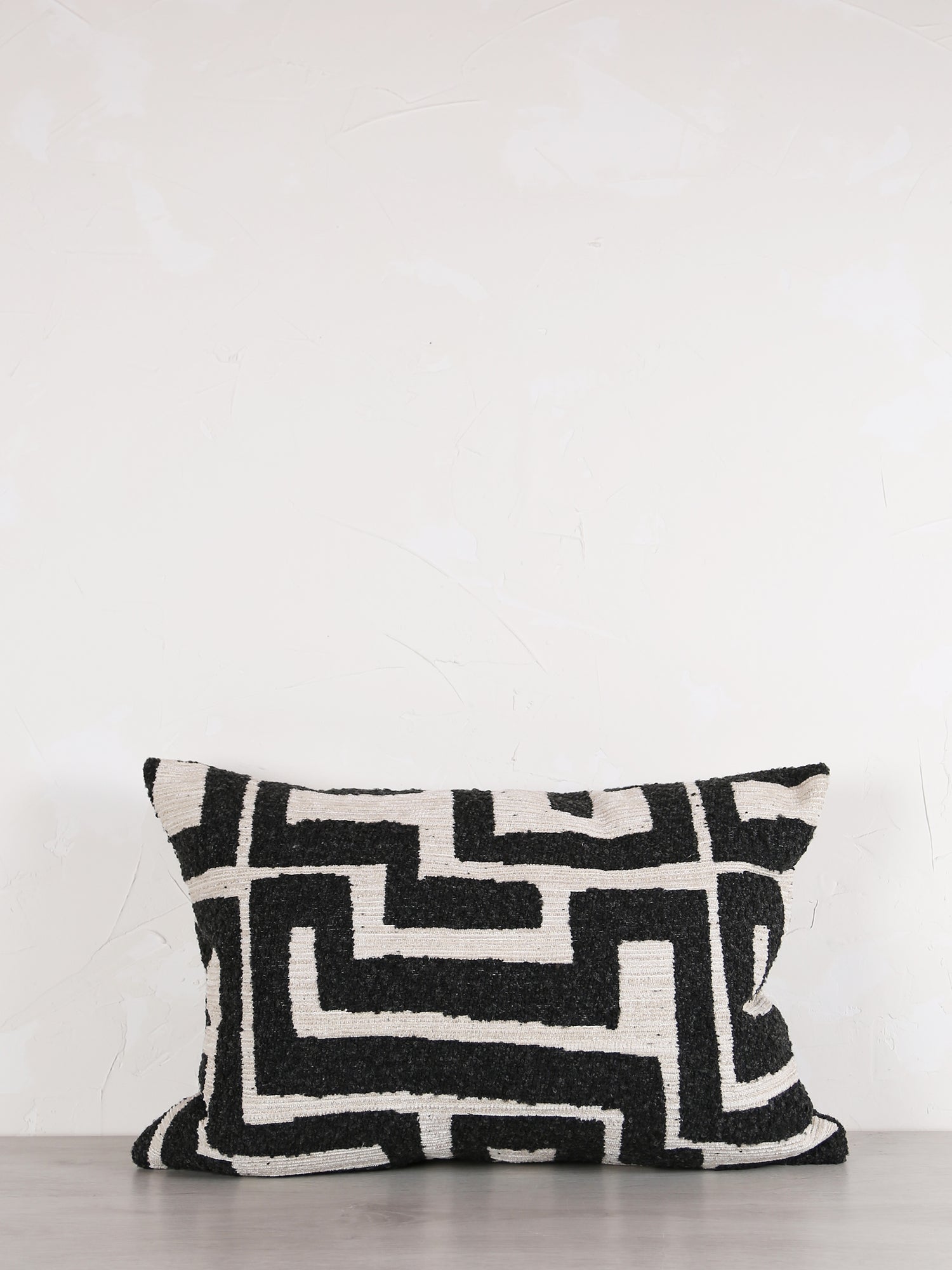 Zephyr Charcoal & Cream Cushion