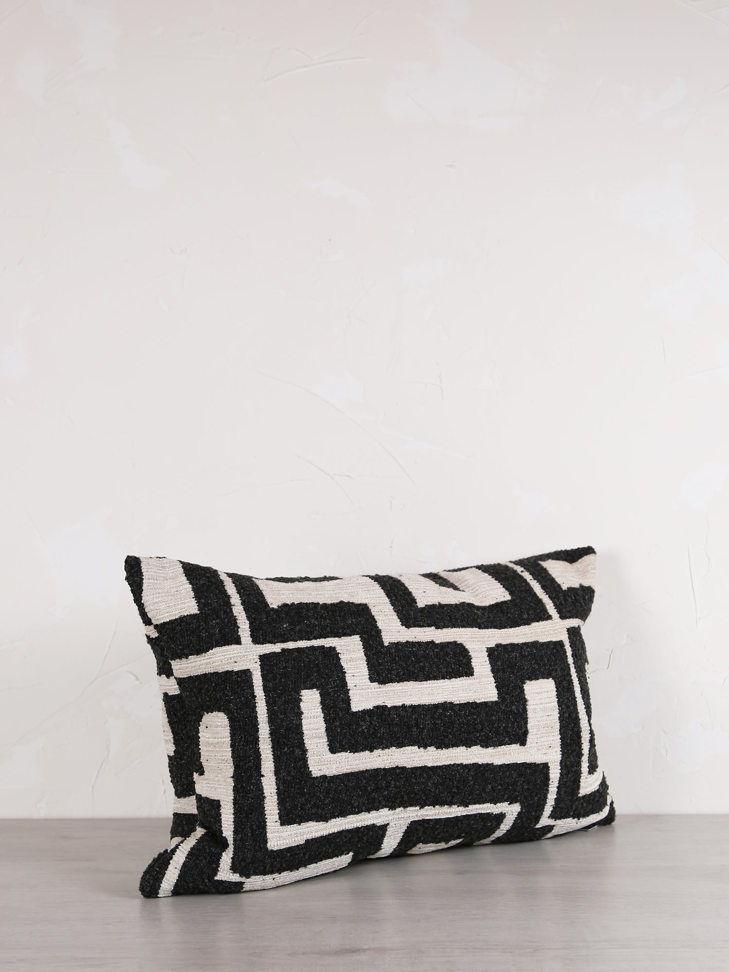 Zephyr Charcoal & Cream Cushion