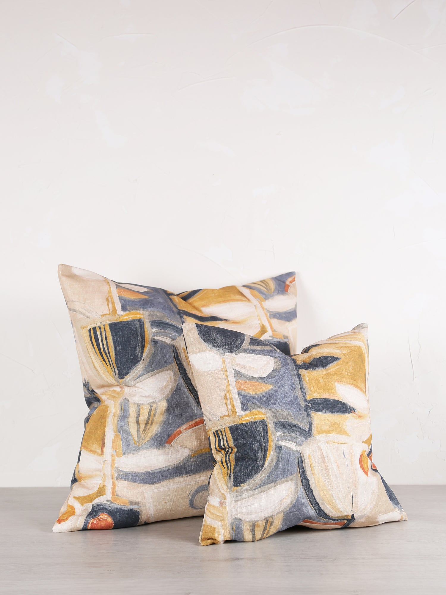 Finley Blue Printed Cushion - 2 Sizes Available