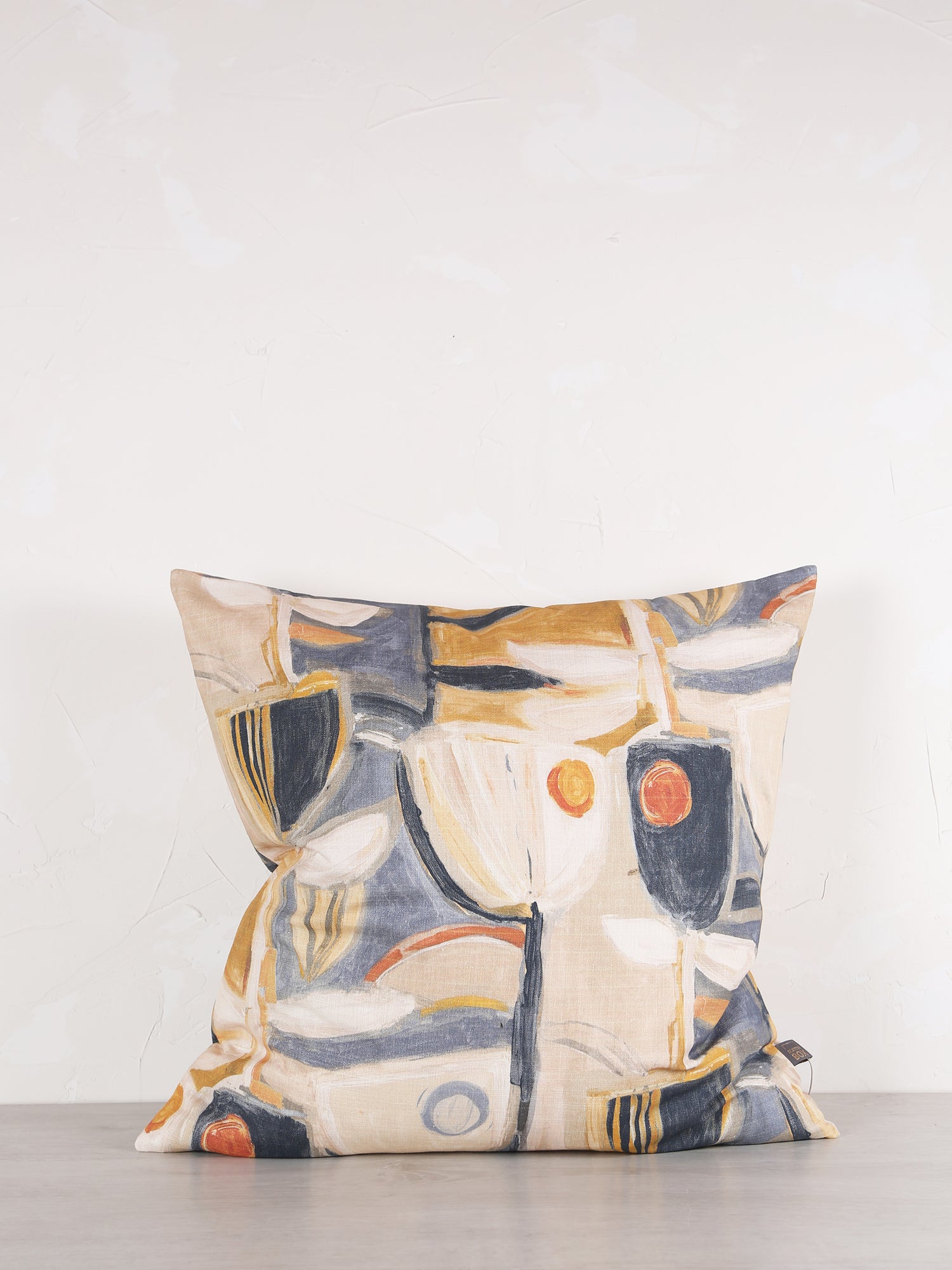 Finley Blue Printed Cushion - 2 Sizes Available