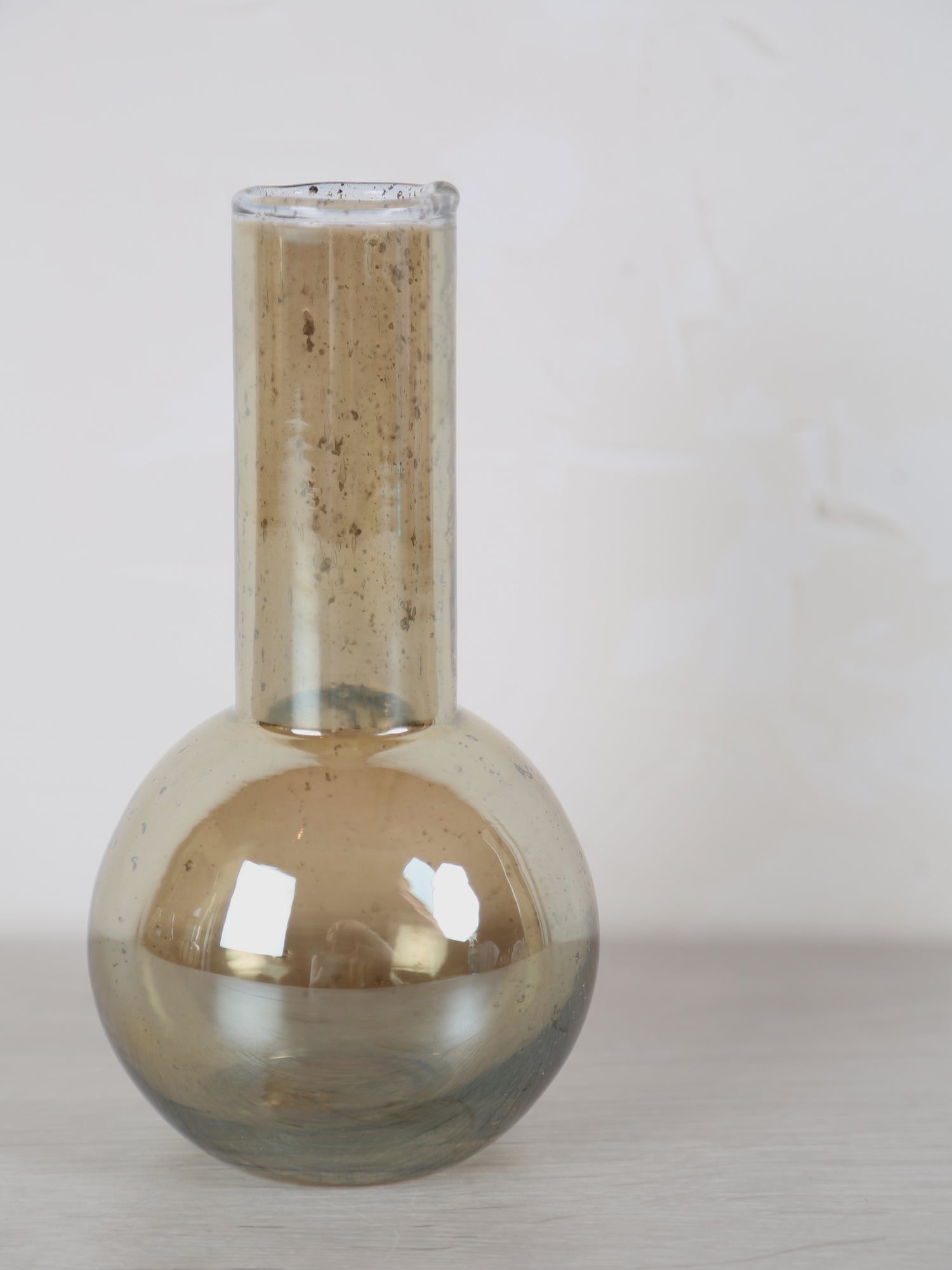 Dapoli Amber Glass Stone Vase