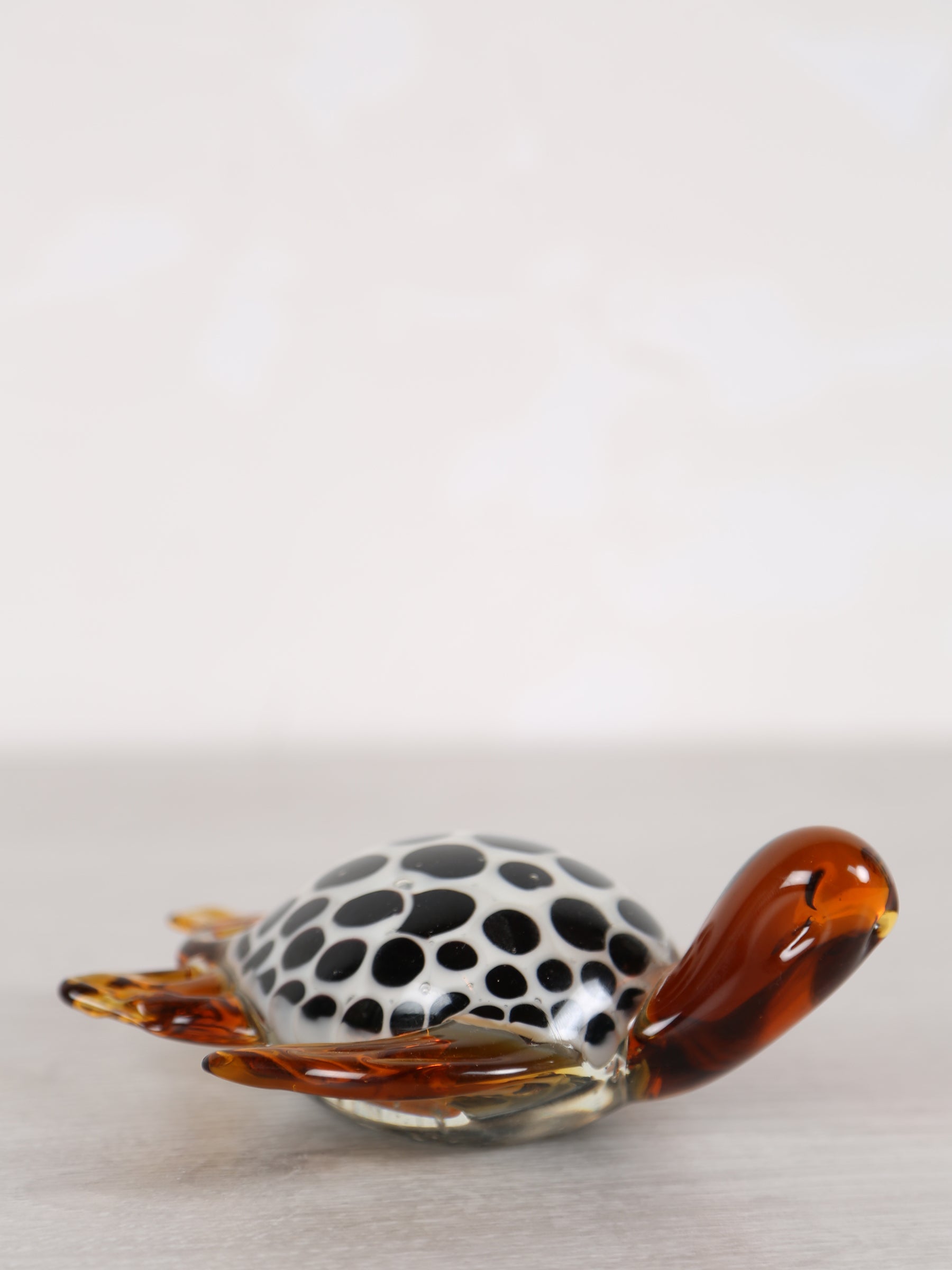 Amber Glass Turtle Ornament