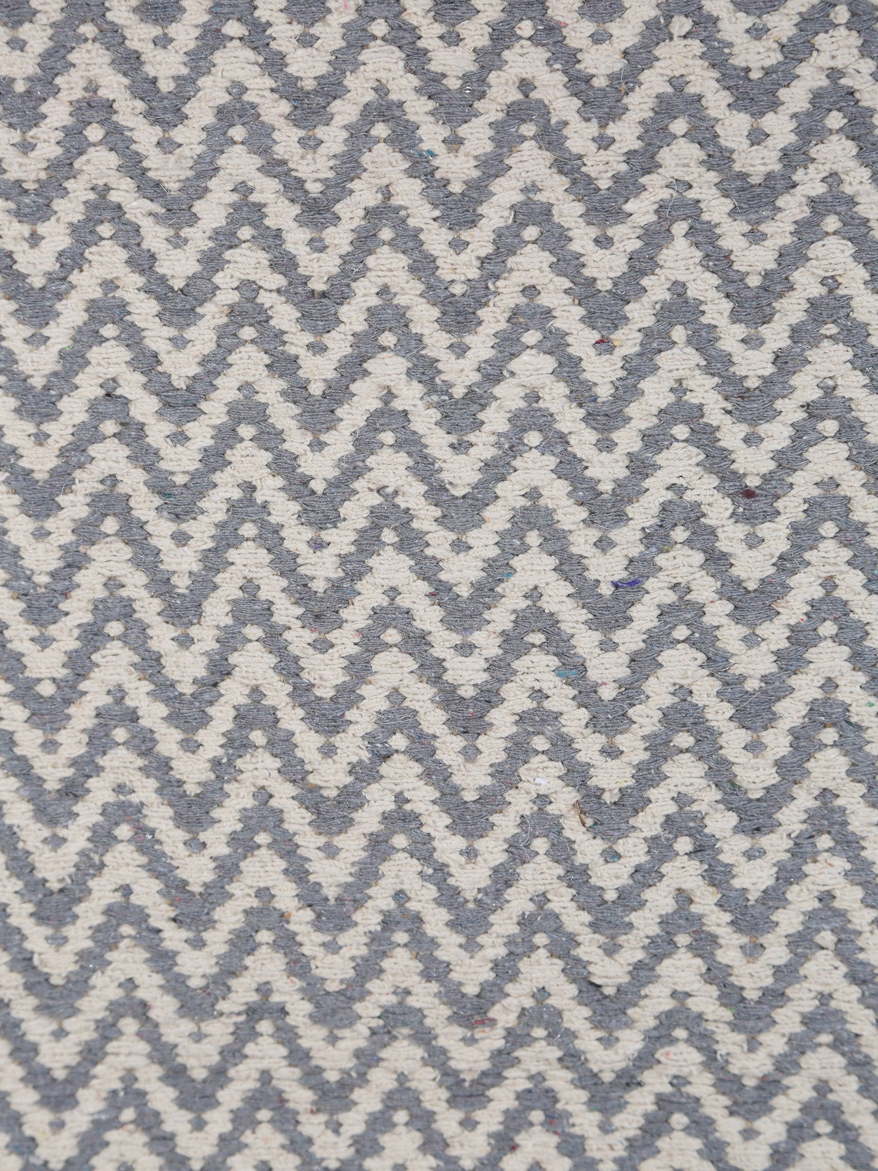 Small Indra Recycled Cotton, Jute Rug - Grey - Colour Options Available
