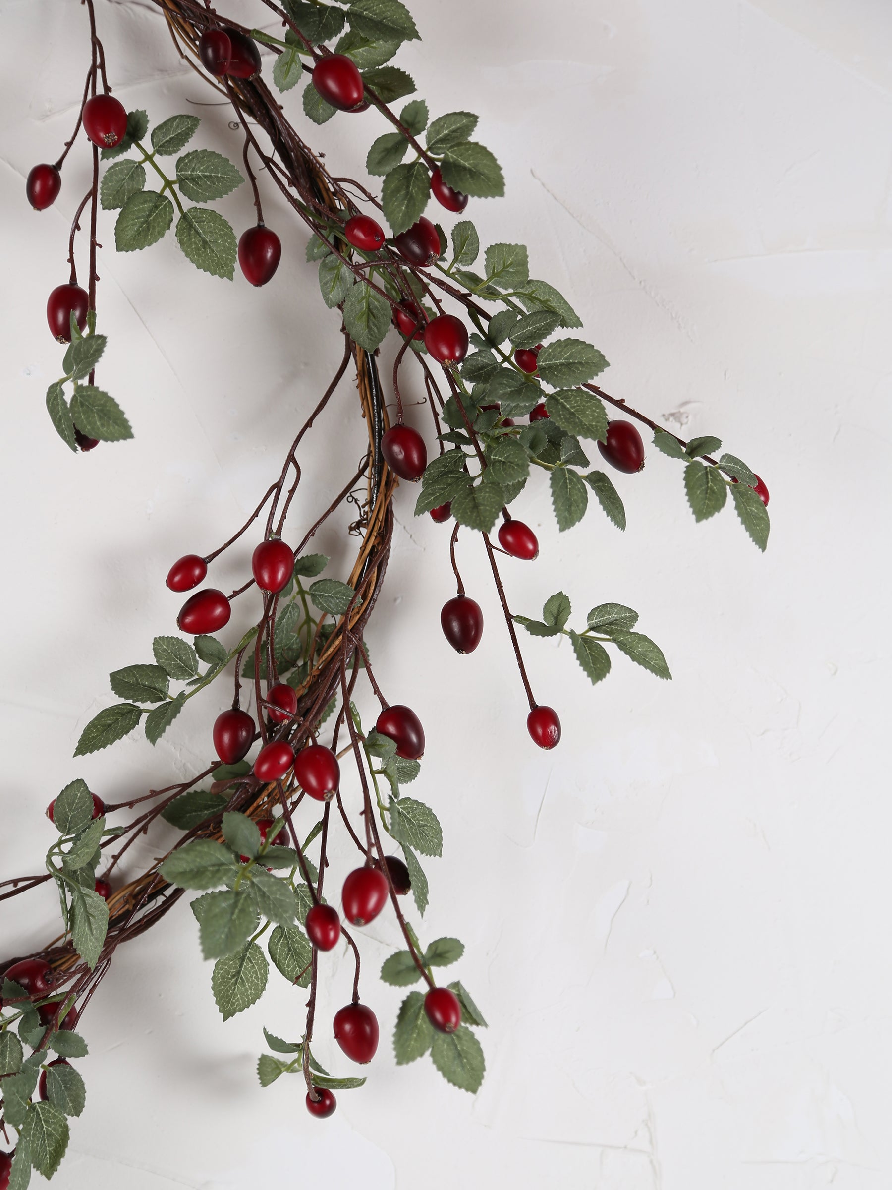 Faux Rose Hip berry Wreath