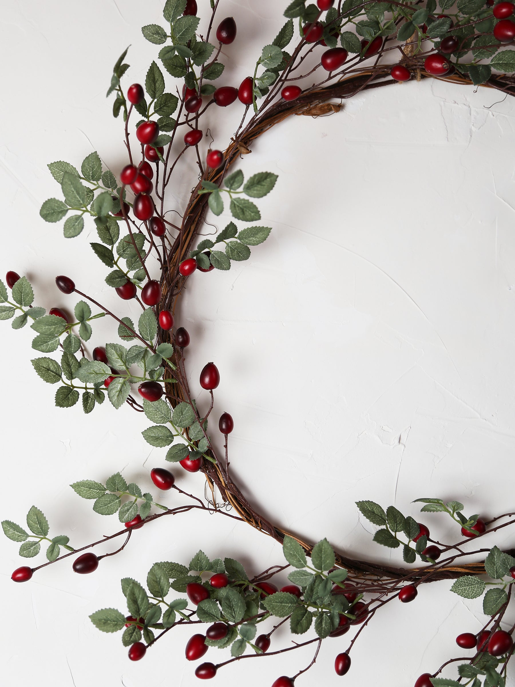 Faux Rose Hip berry Wreath