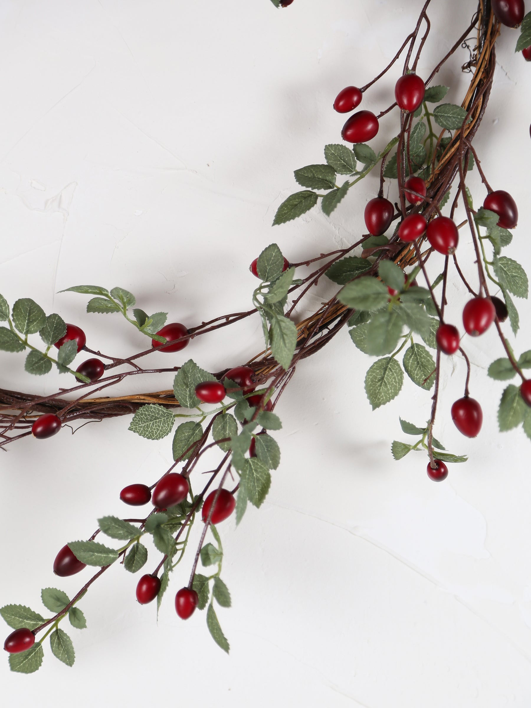 Faux Rose Hip berry Wreath