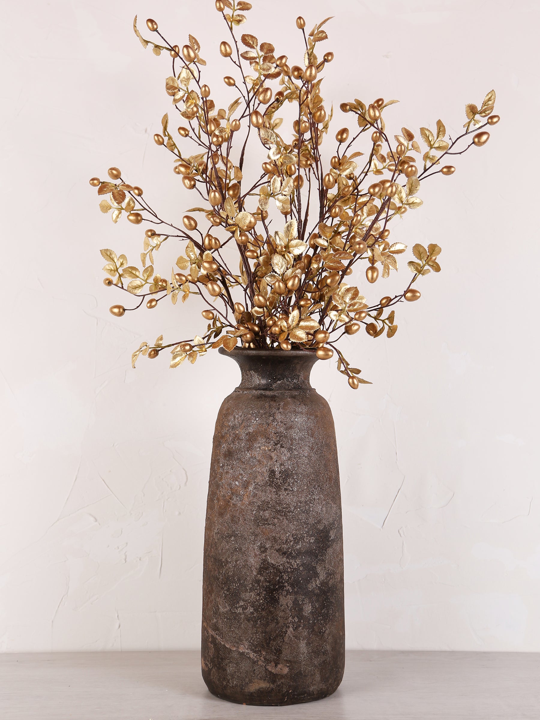 Faux metallic Rose Hip Spray