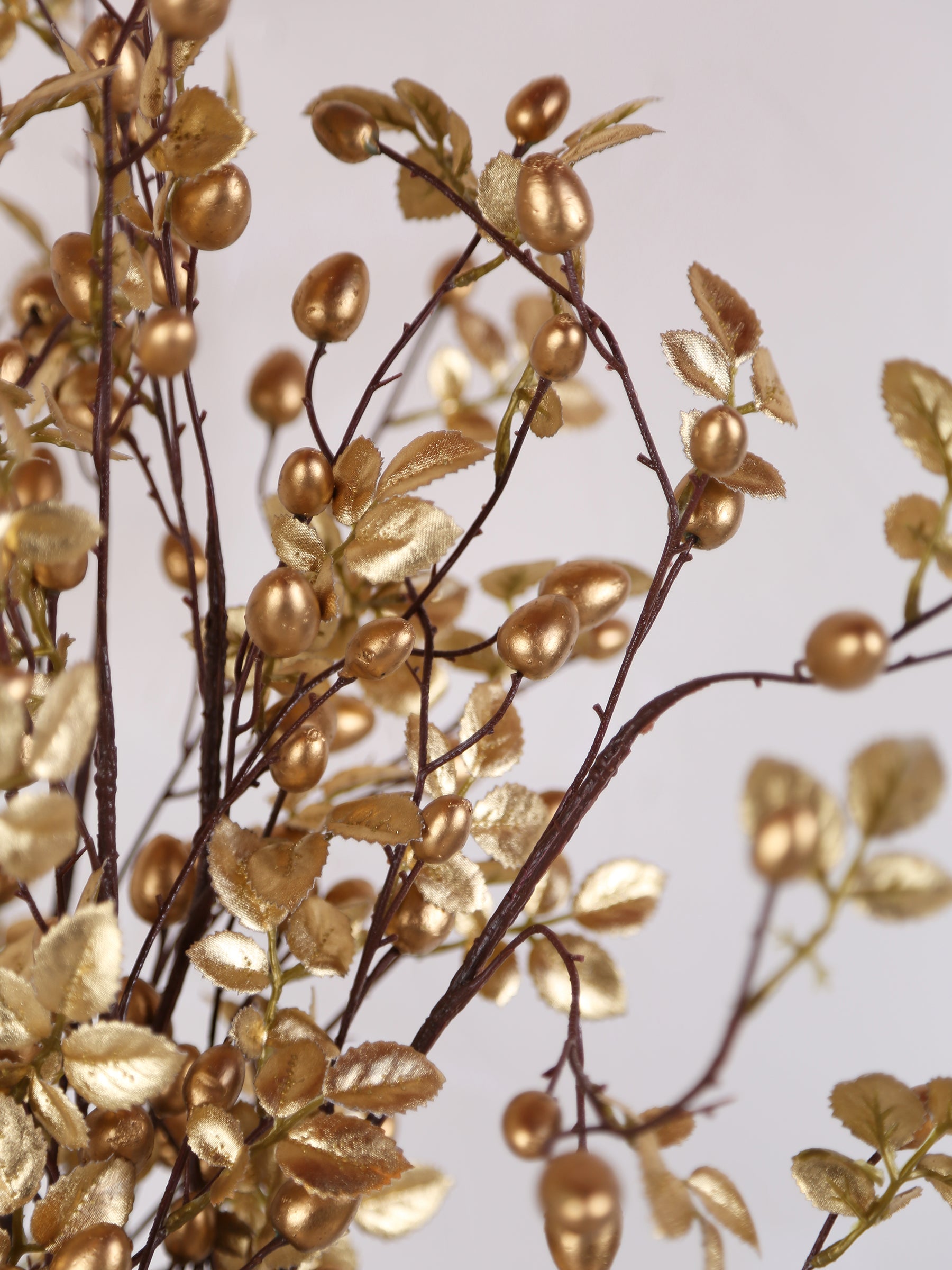 Faux metallic Rose Hip Spray