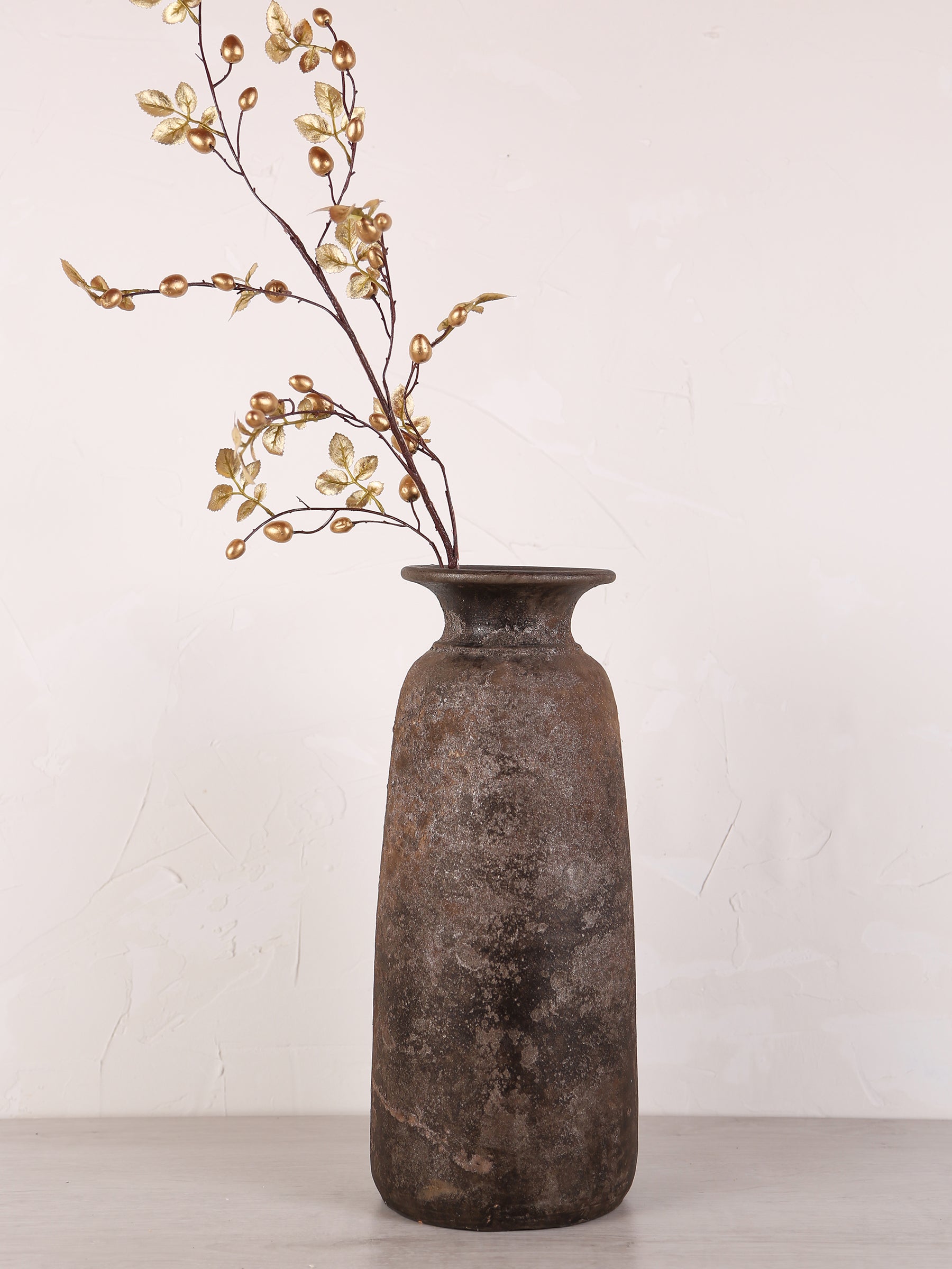 Faux metallic Rose Hip Spray