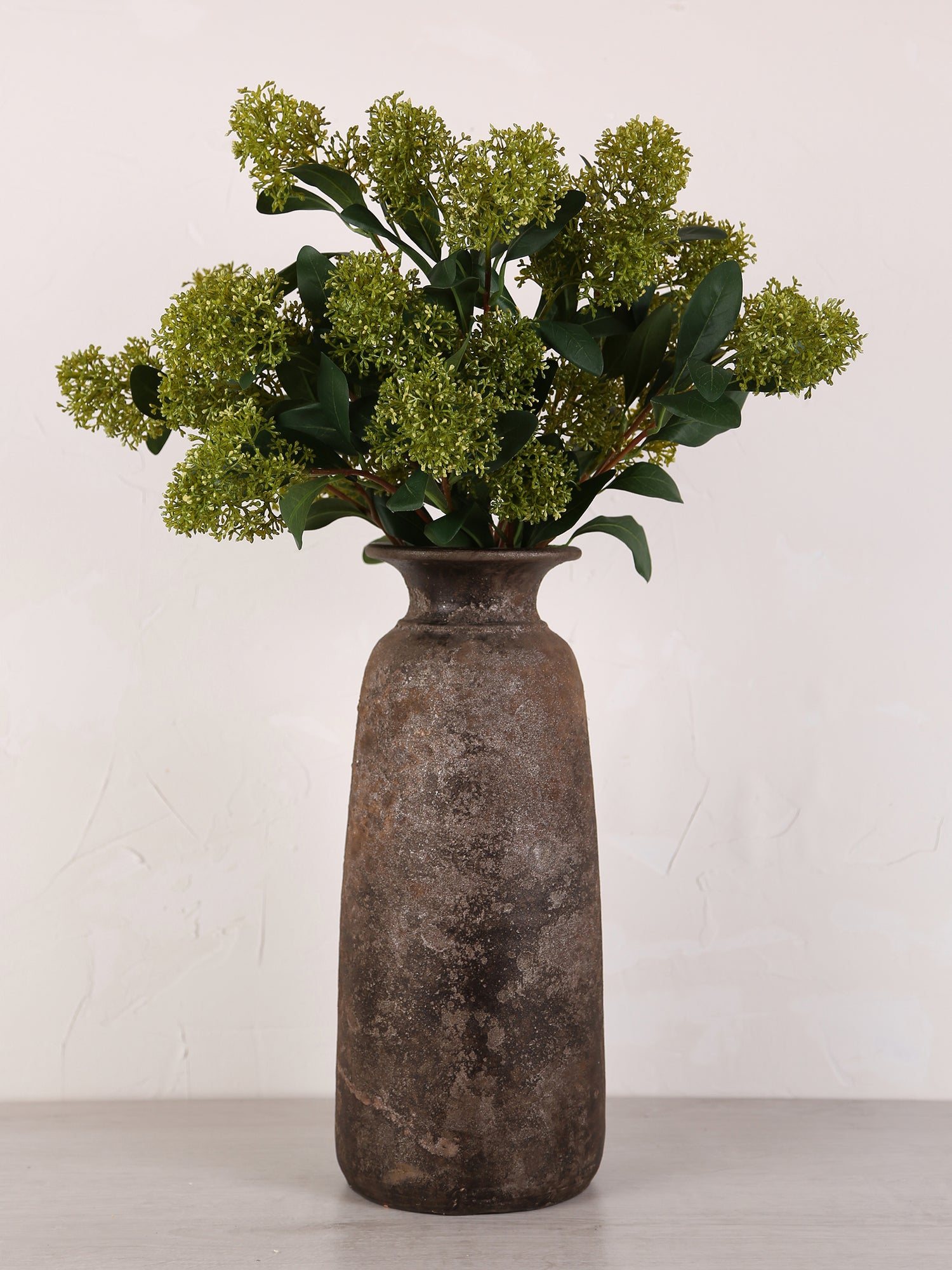 Faux Green Skimmia Spray