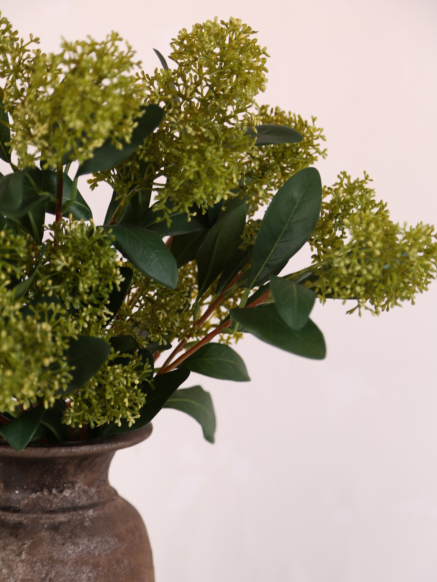 Faux Green Skimmia Spray