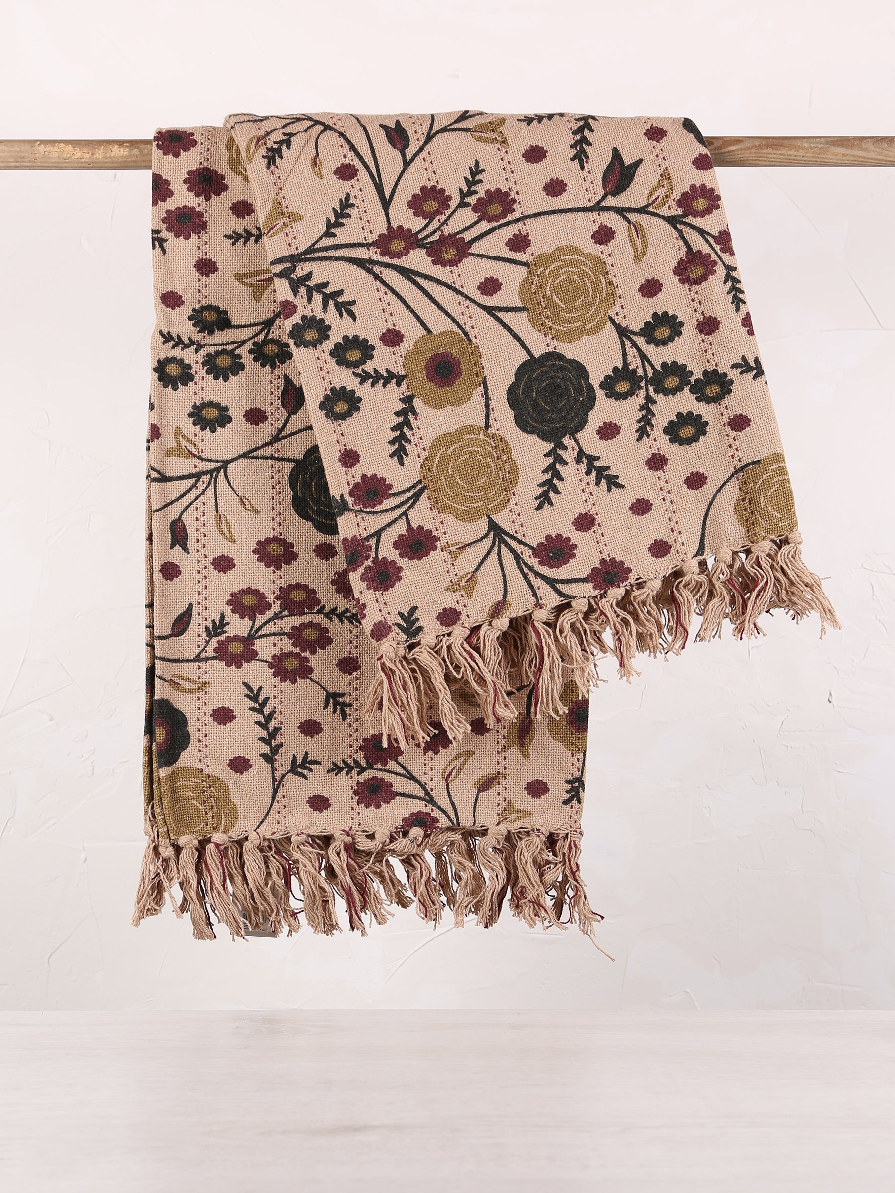 Eydis throw - Recycled Cotton - Warm Multi