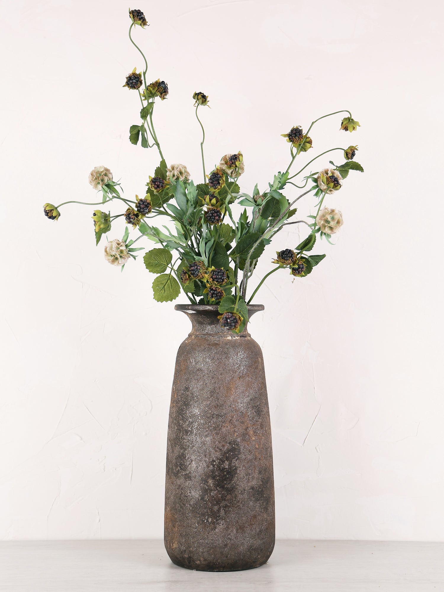 Faux Stellata Bud Spray with Leaves