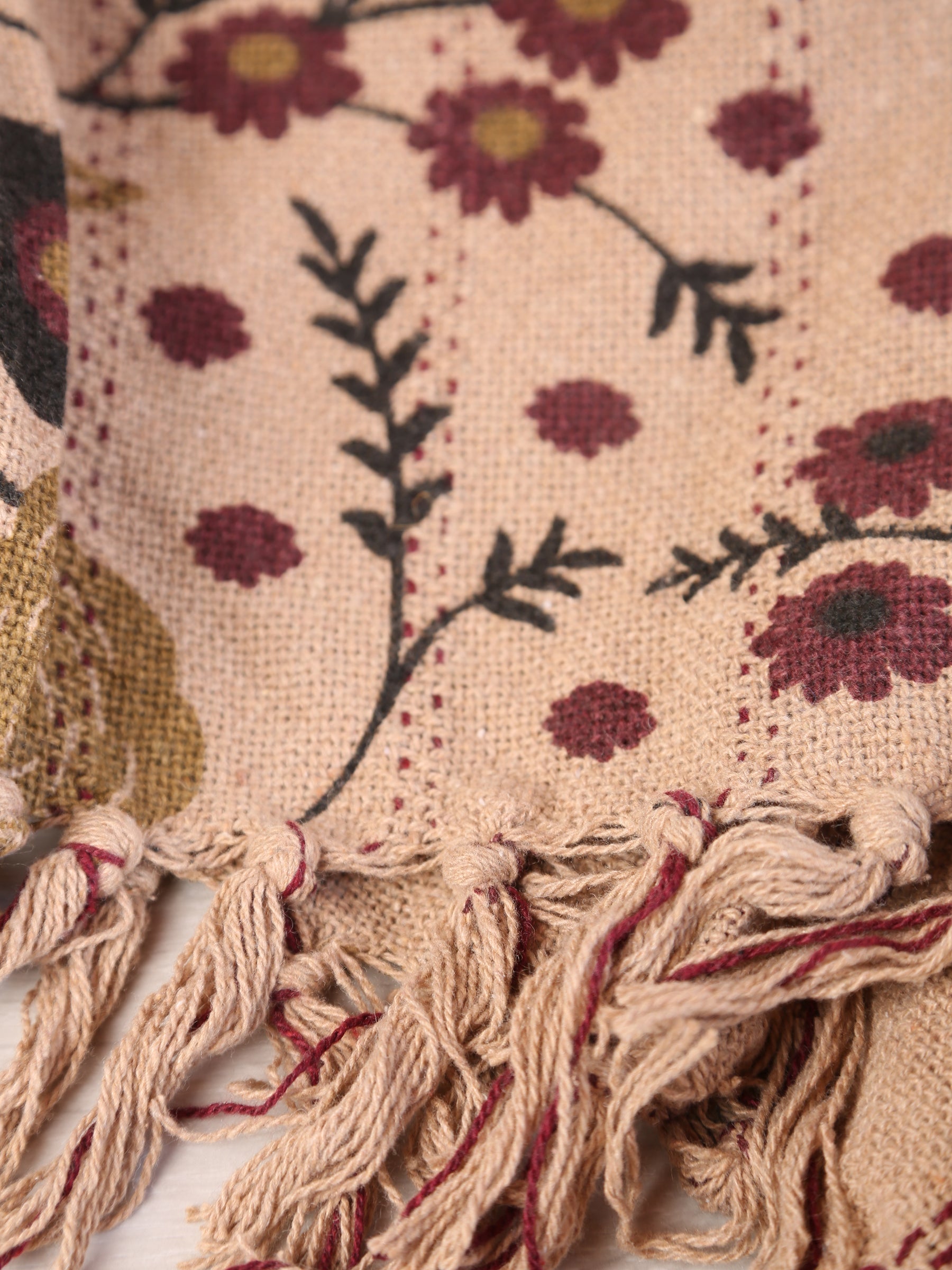 Eydis throw - Recycled Cotton - Warm Multi