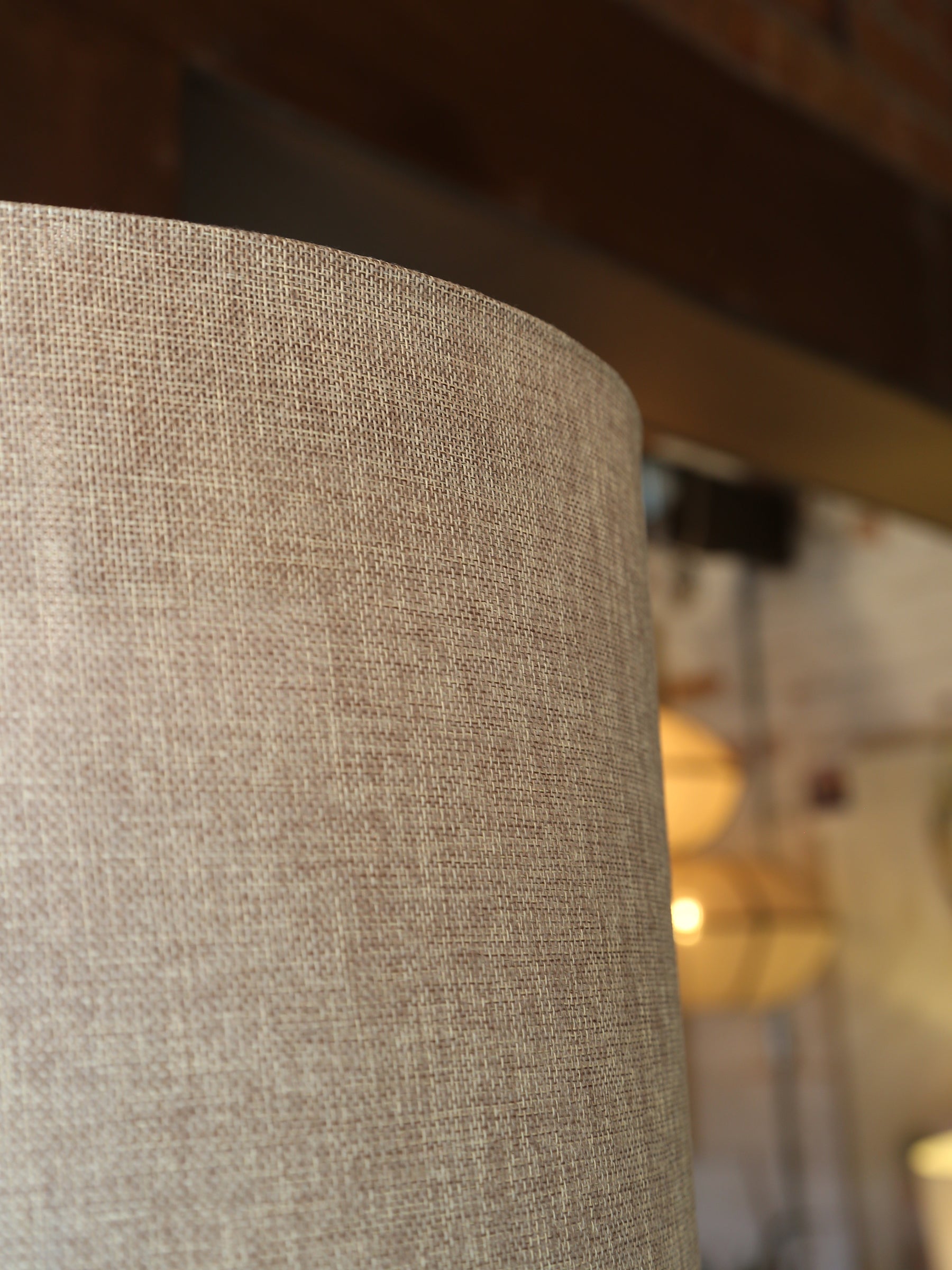 Iris Linen Floor Lamp - Olive Green