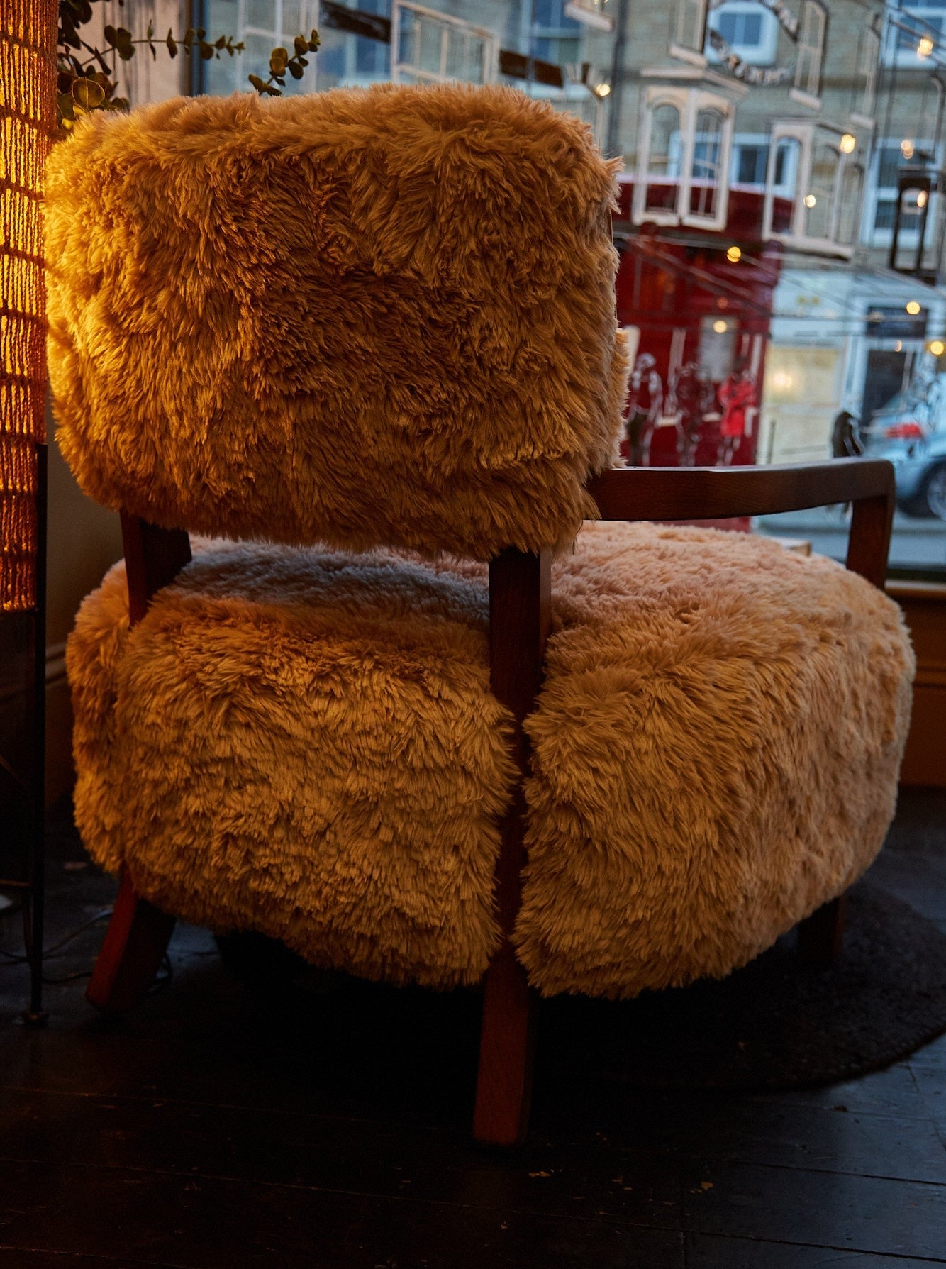 Faux Fur & Ash Arm Chair