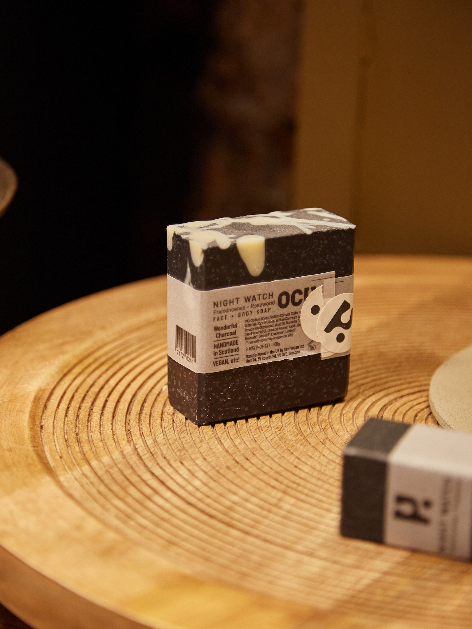 Night Watch Vegan 80g/160g Soap - Rosewood & Frankincense