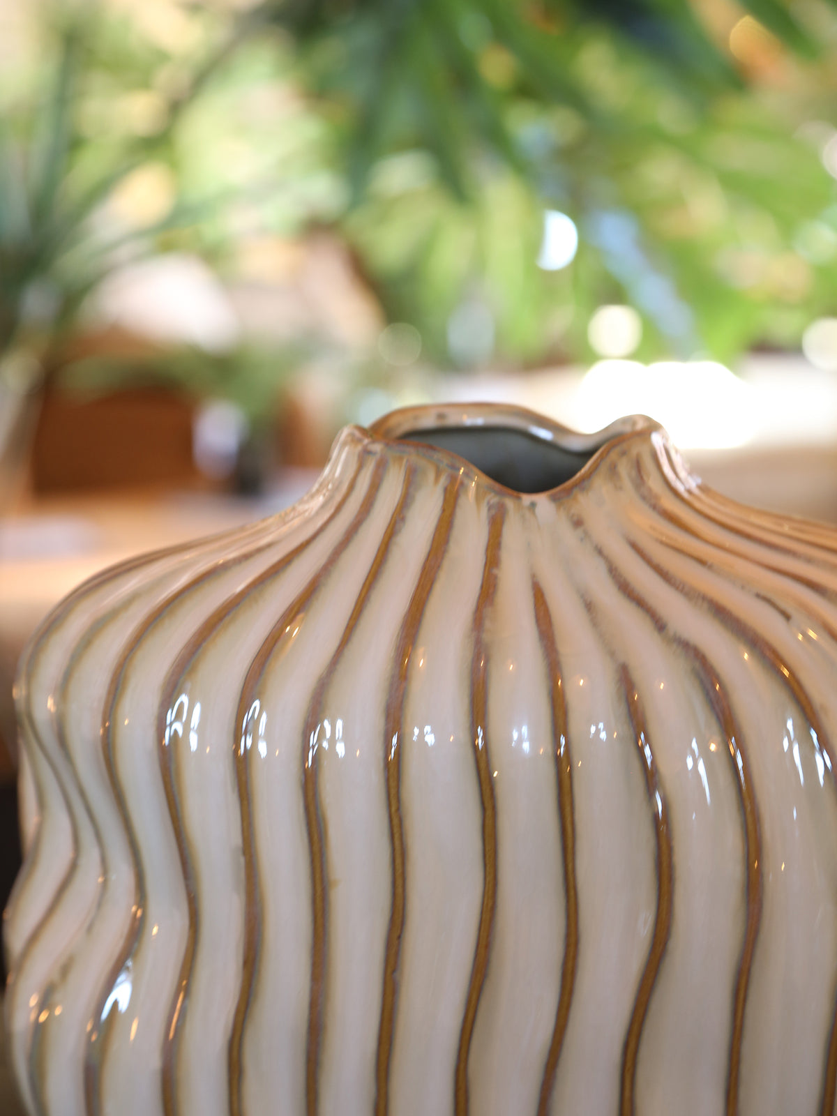 Vechhia Vase - Textured Brown Tones - 2 Sizes Available