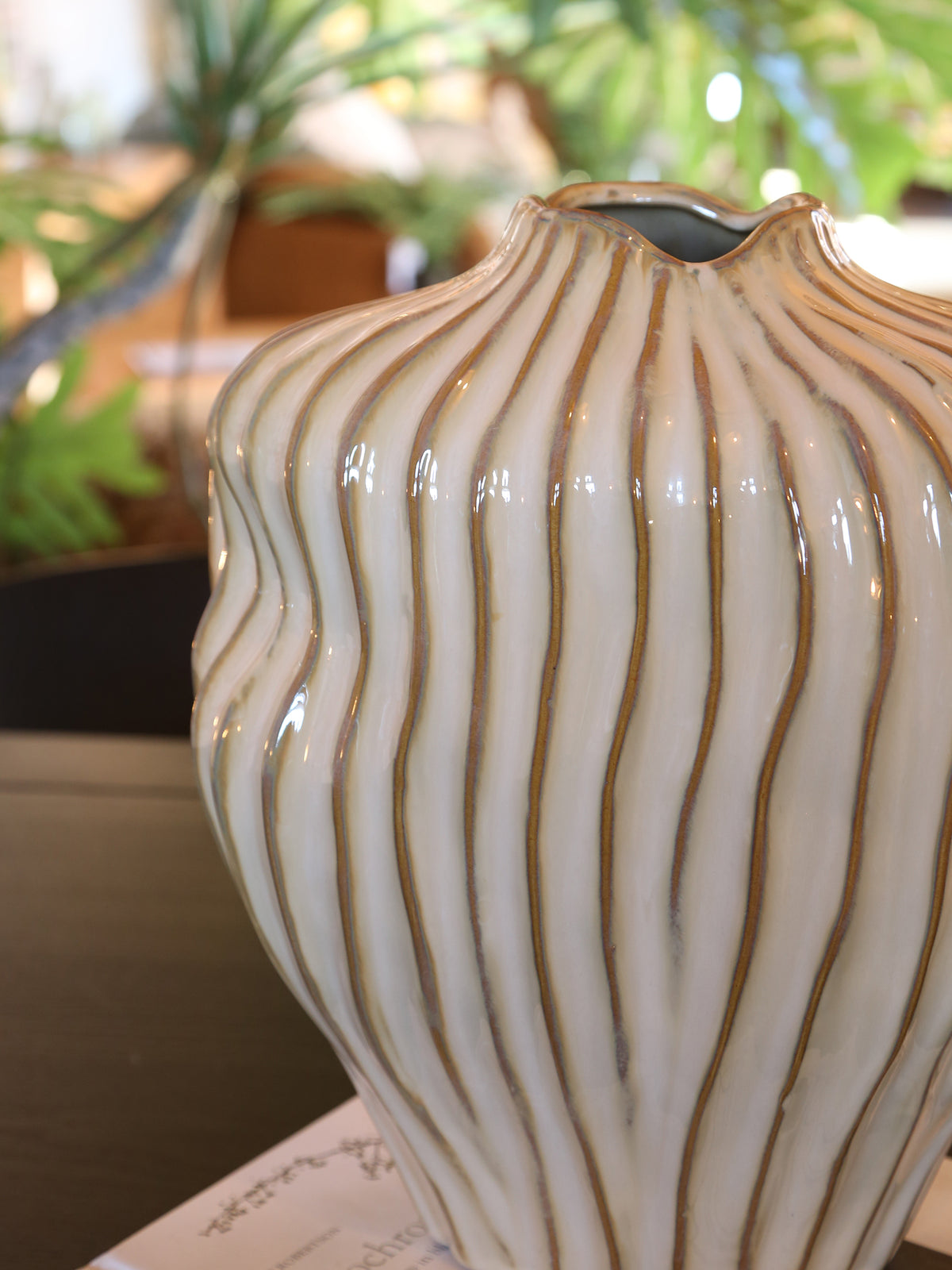 Vechhia Vase - Textured Brown Tones - 2 Sizes Available