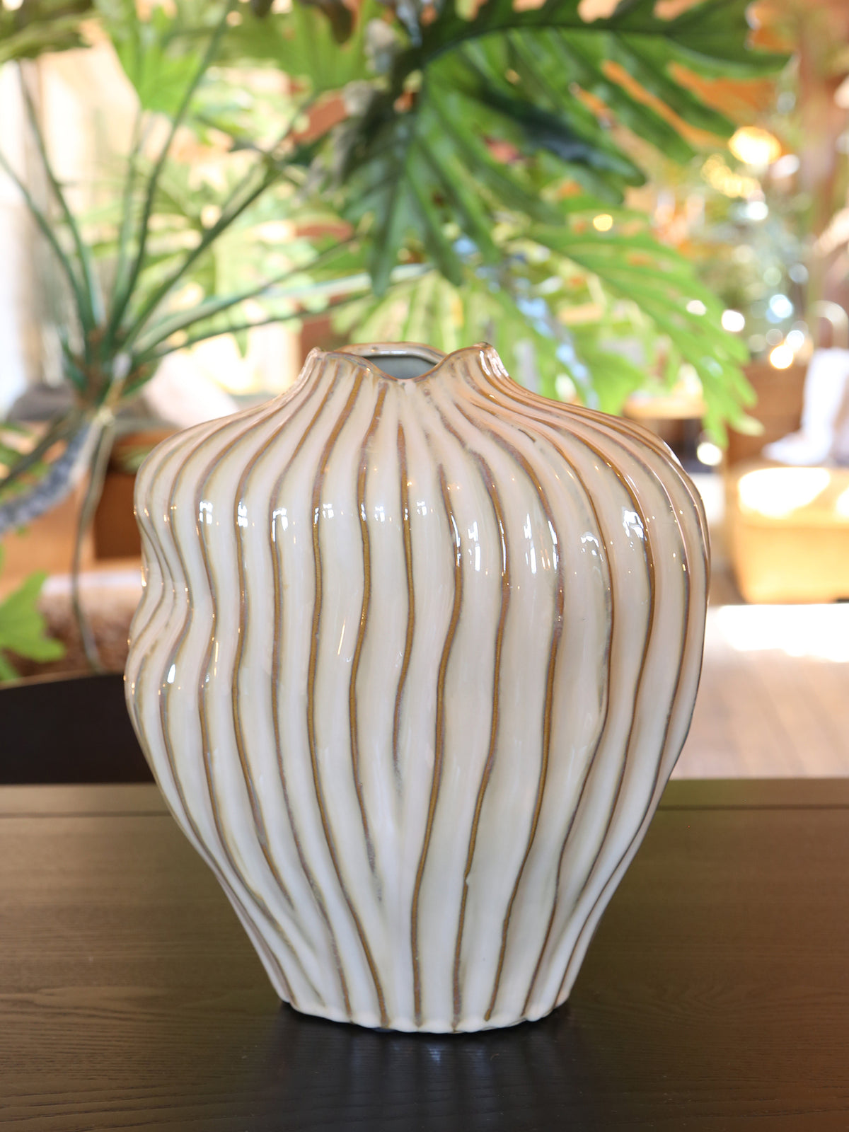 Vechhia Vase - Textured Brown Tones - 2 Sizes Available