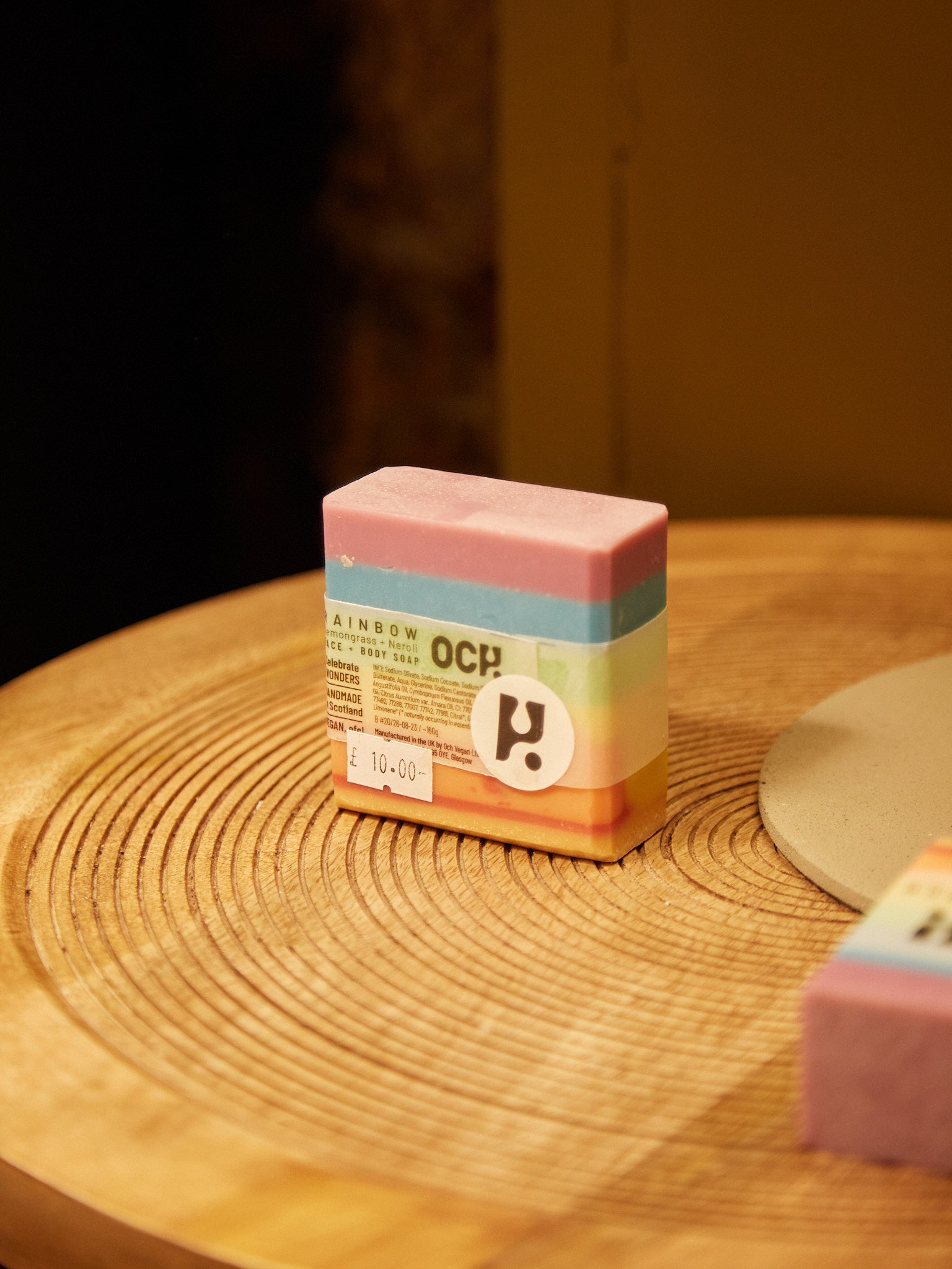 Rainbow Vegan 80g/160g Soap - Lemongrass & Neroli