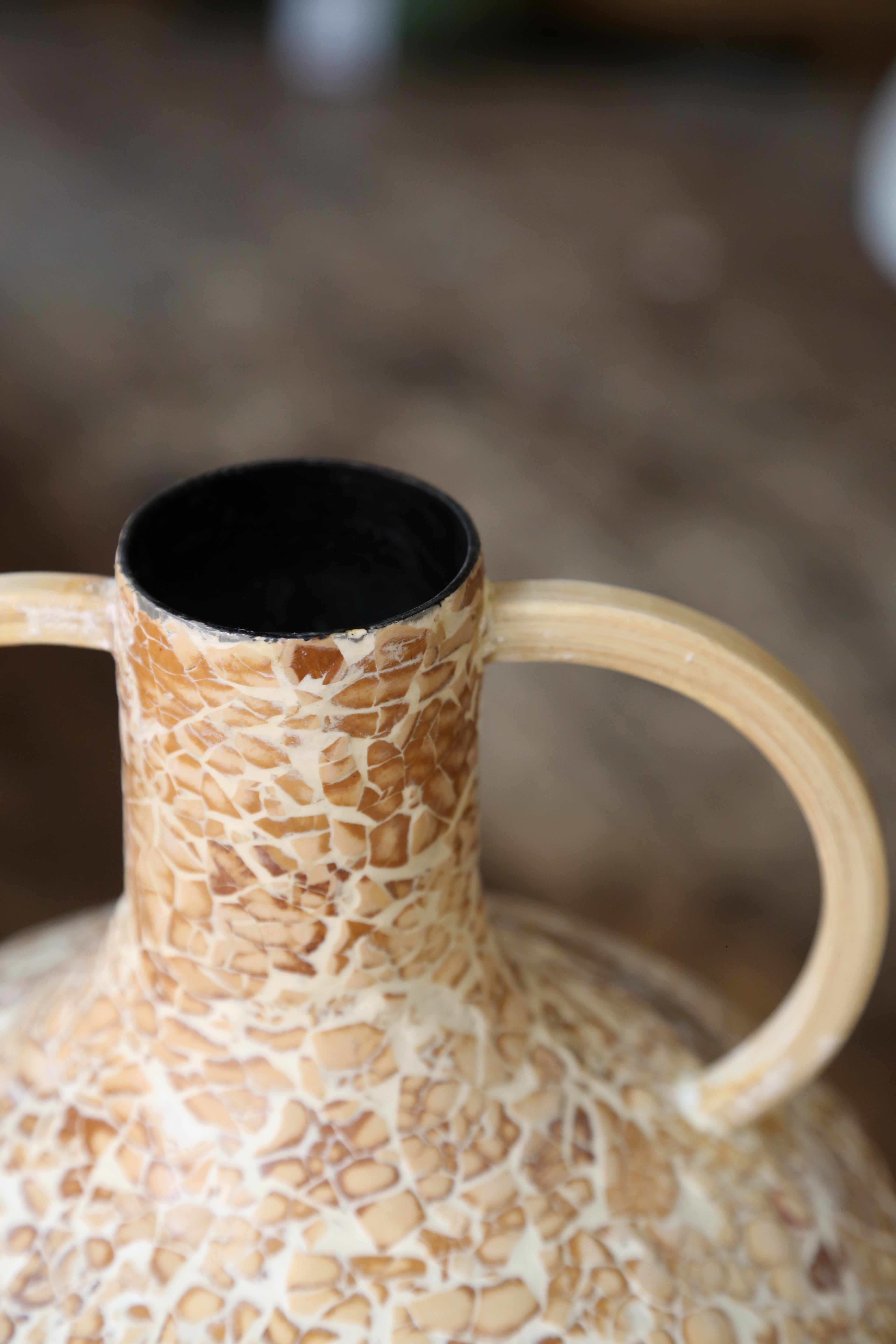 Cabra Speckled Vase - Tonal Sand - 25x42cm